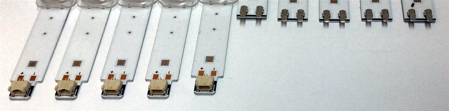 KIT DE LED'S PARA TV SAMSUNG (10 PIEZAS) / BN96-52063A / BN96-52065A / LM41-01033A / LM41-01034A / LM41-00895A / LM41-00896A / G0_CFM_R / G0_CFM_L / R1.0_TBD_100_6.5 / 52063A / 52065A / PANEL CY-BT070HGSV2H / MODELO UN70TU6980 / UN70TU6980FXZA YB02 - Imagen 2
