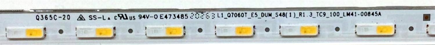 LED PARA TV SAMSUNG (1 PIEZA) / NUMERO DE PARTE BN96-50383A / 50383A / LM41-00845A / BN61-15485A / L1_Q7060T_E5_DUM_S48(1)_R1.3_TC9_100_LM41-00845A / PANEL CY-RT055HGHV4H / MODELO QN55Q60 / QN55Q60TAFXZA CD05 - Imagen 4