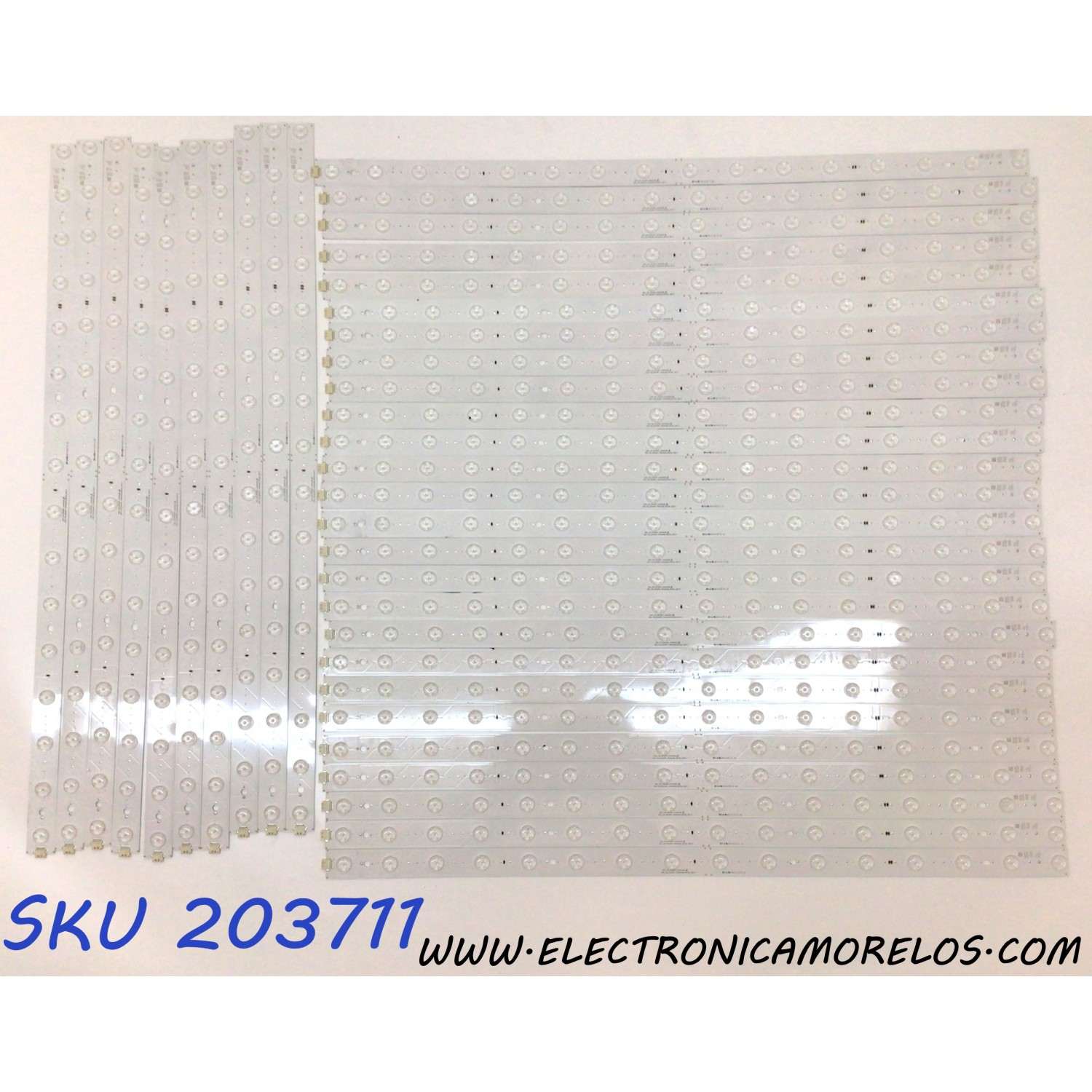 KIT DE LED´S PARA TV LG NANOCELL (36 PIEZAS) / NUMERO DE PARTE EAV64992601 / 75NANO99 / SSC-Y20_SLIMDTR_75NANO99 / 2PY65909A / PANEL NC750DZD-AAJH1 / MODELO 75NANO99UNA / 75NAN099UNA