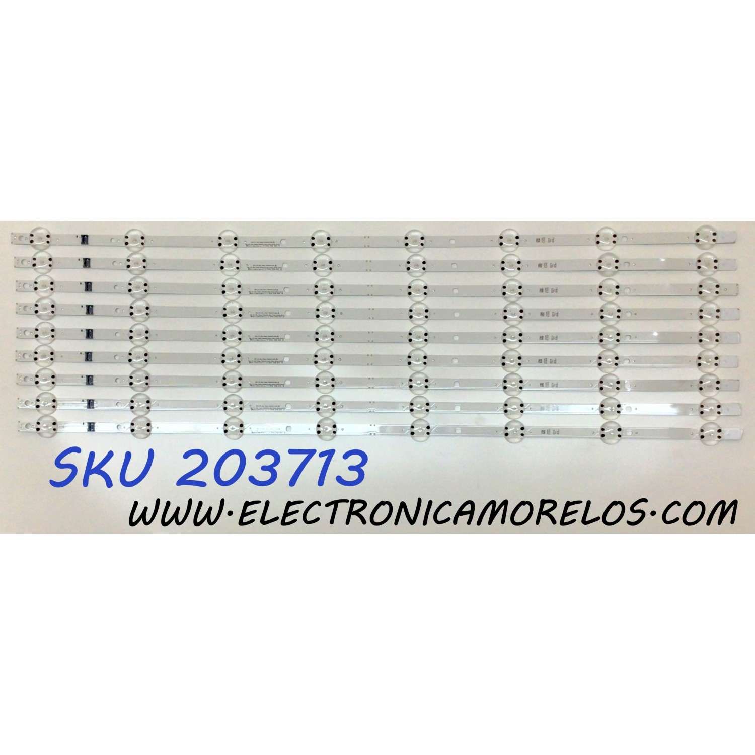 KIT DE LED´S PARA TV LG NANOCELL (9 PIEZAS) / NUMERO DE PARTE EAV65017301 / 75NANO75 / E469119 / 201215 / PANEL NC750TQG-ABKP1 / MODELO 75NANO75UPA / 75NAN075UPA / 75NANO75UPA.BUSFLKR