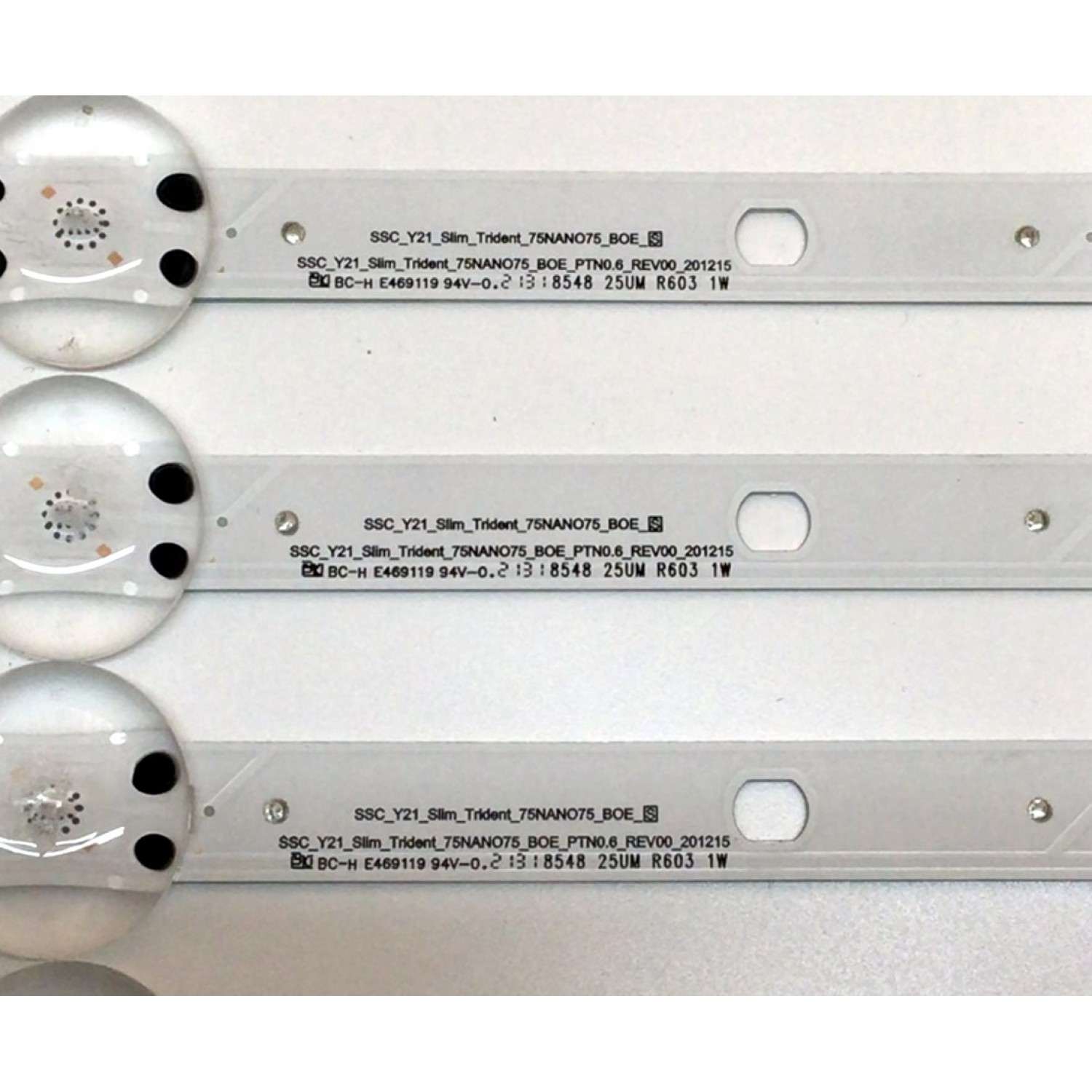 KIT DE LED´S PARA TV LG NANOCELL (9 PIEZAS) / NUMERO DE PARTE EAV65017301 / 75NANO75 / E469119 / 201215 / PANEL NC750TQG-ABKP1 / MODELO 75NANO75UPA / 75NAN075UPA / 75NANO75UPA.BUSFLKR - Imagen 4