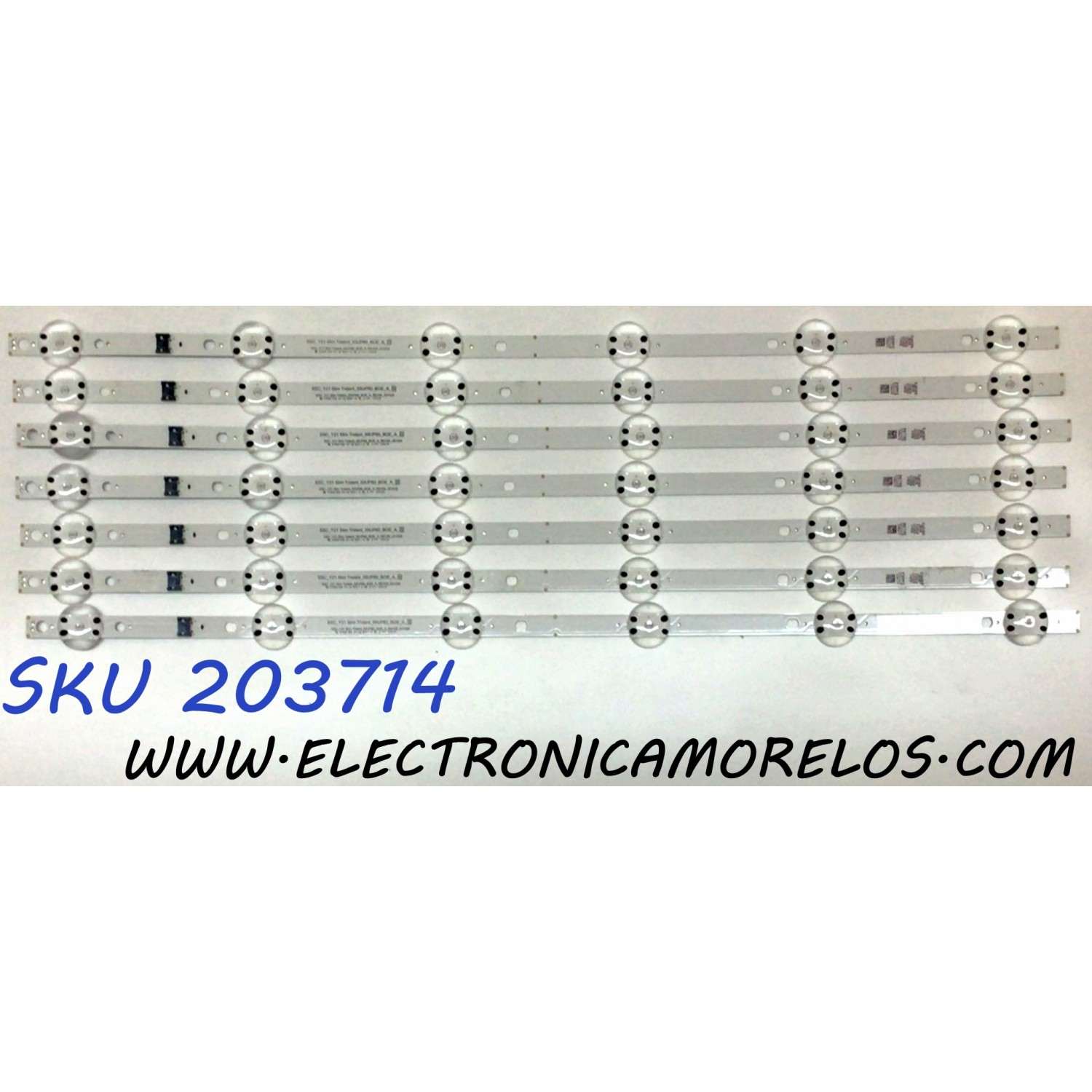 KIT DE LED'S PARA TV LG (7 PIEZAS) / NUMERO DE PARTE EAV65035901 / SSC_Y21_SLIM_TRIDENT_55UP80_BOE_A / 55UP80 / 201029 / PANEL NC550TQG-ABKH7 / DISPLAY HV550QUB-F1D / MODELOS 55UQ9000PUD / 55UQ9000PUD.BUSFLKR / 55UQ8000AUB / 55UQ8000AUB.BUSFLKR