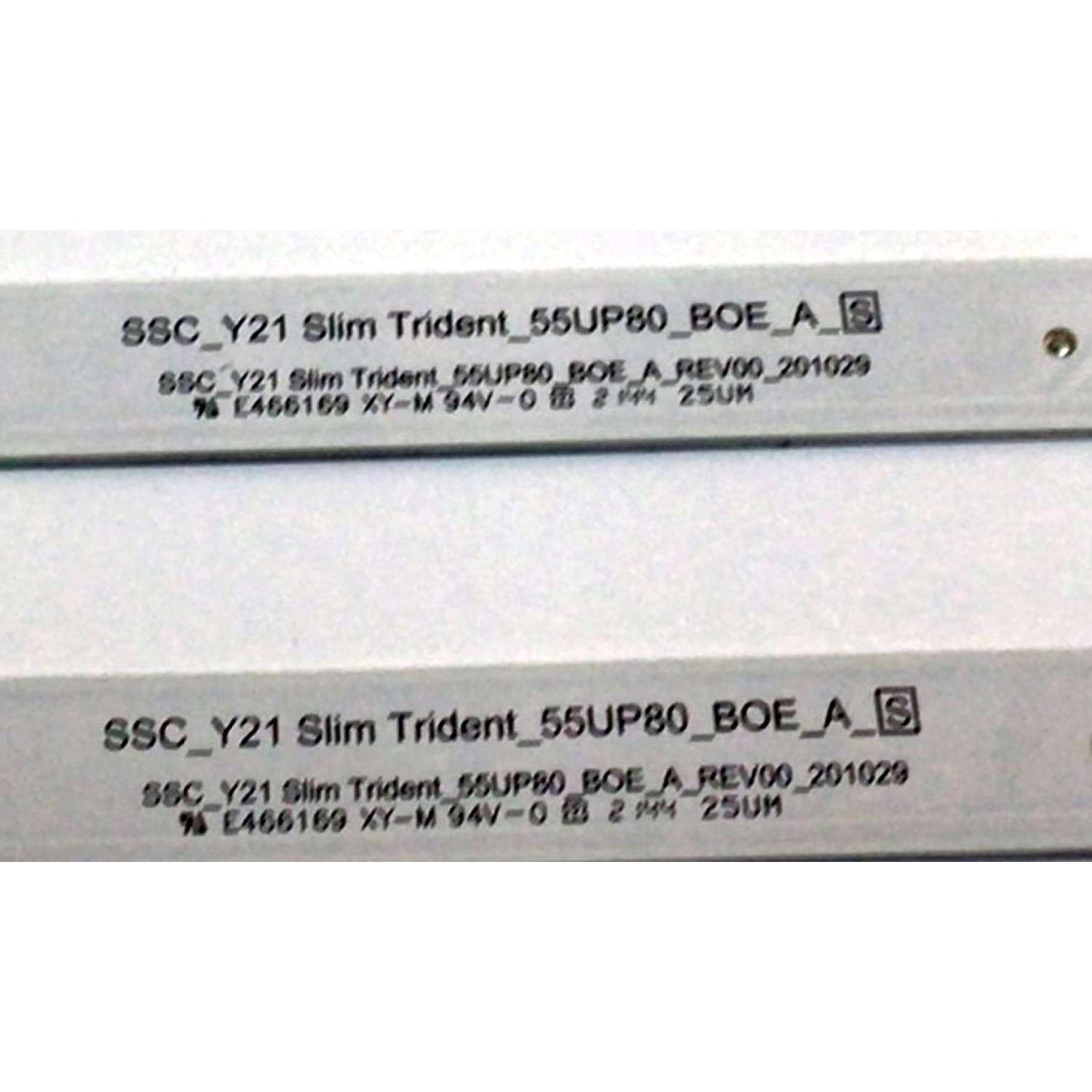 KIT DE LED'S PARA TV LG (7 PIEZAS) / NUMERO DE PARTE EAV65035901 / SSC_Y21_SLIM_TRIDENT_55UP80_BOE_A / 55UP80 / 201029 / PANEL NC550TQG-ABKH7 / DISPLAY HV550QUB-F1D / MODELOS 55UQ9000PUD / 55UQ9000PUD.BUSFLKR / 55UQ8000AUB / 55UQ8000AUB.BUSFLKR - Imagen 2