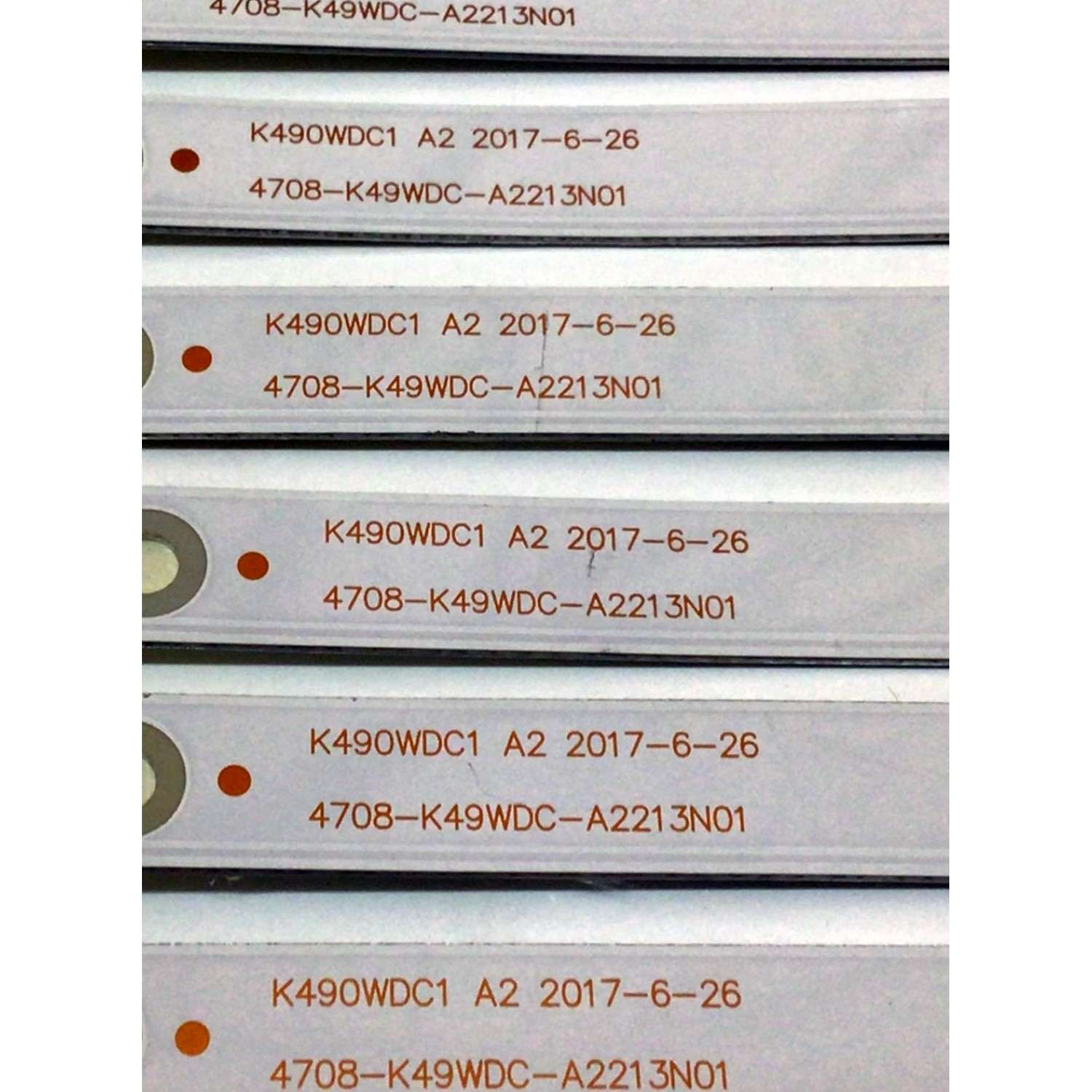 KIT DE LED´S PARA TV PHILIPS (9 PIEZAS) / NUMERO DE PARTE K490WDC1 / 4708-K49WDC-A2213N01 / K490WDC1 A2 / K490WDC118B162 / E466169 / 471R1P62 - Imagen 4