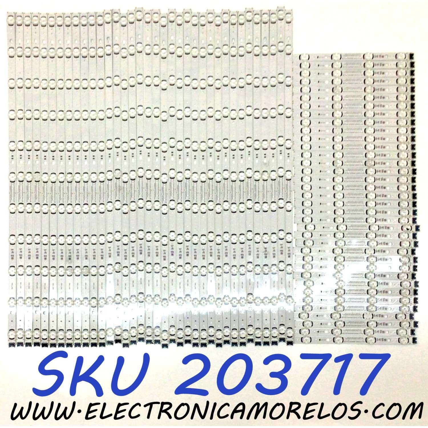 KIT DE LED´S PARA TV LG NANOCELL (72 PIEZAS) / NUMERO DE PARTE EAV65014901 / EAV65014801 / 86NANO90 / E466169 / 20P00038C / PANEL NC860DQD-AAKH1 / MODELO 86NANO90UPA / 86NAN0UPA