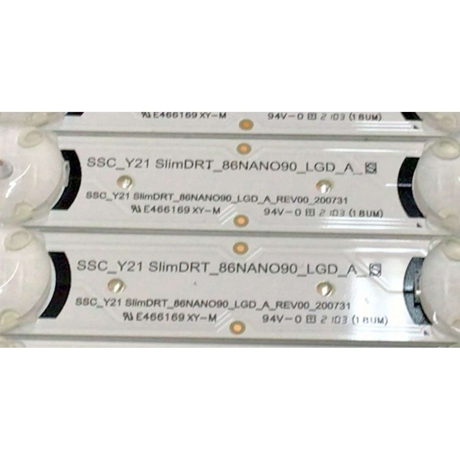 KIT DE LED´S PARA TV LG NANOCELL (72 PIEZAS) / NUMERO DE PARTE EAV65014901 / EAV65014801 / 86NANO90 / E466169 / 20P00038C / PANEL NC860DQD-AAKH1 / MODELO 86NANO90UPA / 86NAN0UPA - Imagen 2