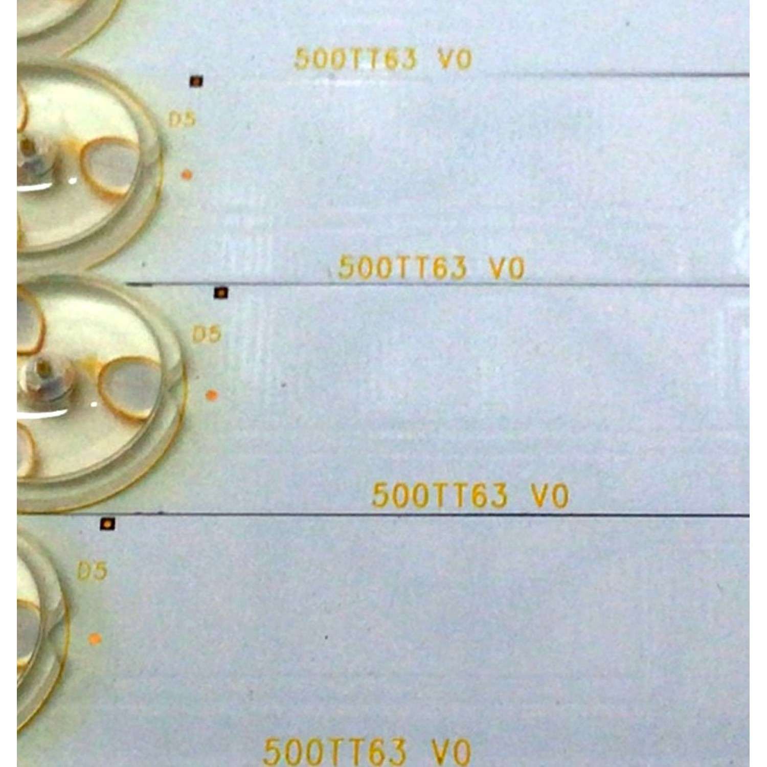 KIT DE LED´S PARA TV (12 PIEZAS) / NUMERO DE PARTE (L) 500TT63 / (R) 500TT64 / 500TT63 V0 / 500TT64 V0 / 50026001 / E213009A / PANEL TPT500J1-HVN07.U / MODELO E505 - Imagen 4