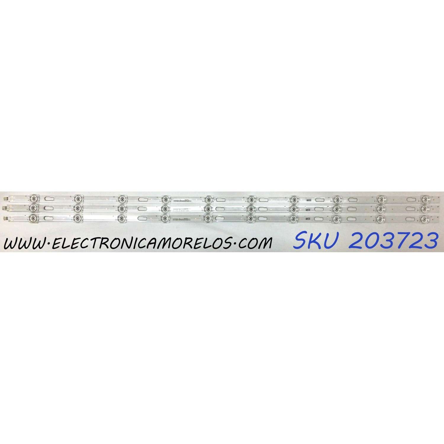 KIT DE LED´S PARA TV SAMSUNG (3 PIEZAS) / NUMERO DE PARTE 261501010092 / E257384 / 200624-1.4 / 00943Y / 2433B / PANEL CY-BT043HGAR1V / MODELO UN43TU7000FXZA AE10 / UN43TU700DFXZA AE10