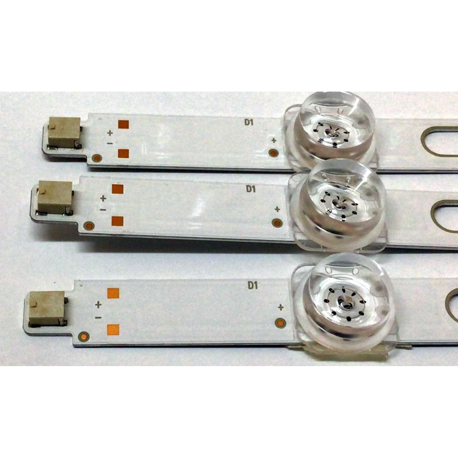 KIT DE LED´S PARA TV SAMSUNG (3 PIEZAS) / NUMERO DE PARTE 261501010092 / E257384 / 200624-1.4 / 00943Y / 2433B / PANEL CY-BT043HGAR1V / MODELO UN43TU7000FXZA AE10 / UN43TU700DFXZA AE10 - Imagen 4
