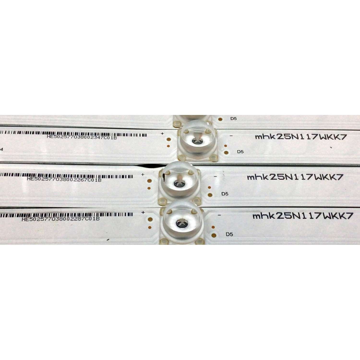 KIT DE LED´S PARA TV HISENSE ((4 PIEZAS)) / NUMERO DE PARTE IC-B-CNDN50D958 / 1190002 / E485186 / HE50 / CNDN50D958 / PANEL HD500S1U51-T0L3\S0\GM\ROH / DISPLAY T500QVN03.7 / MODELO 50H8E - Imagen 2