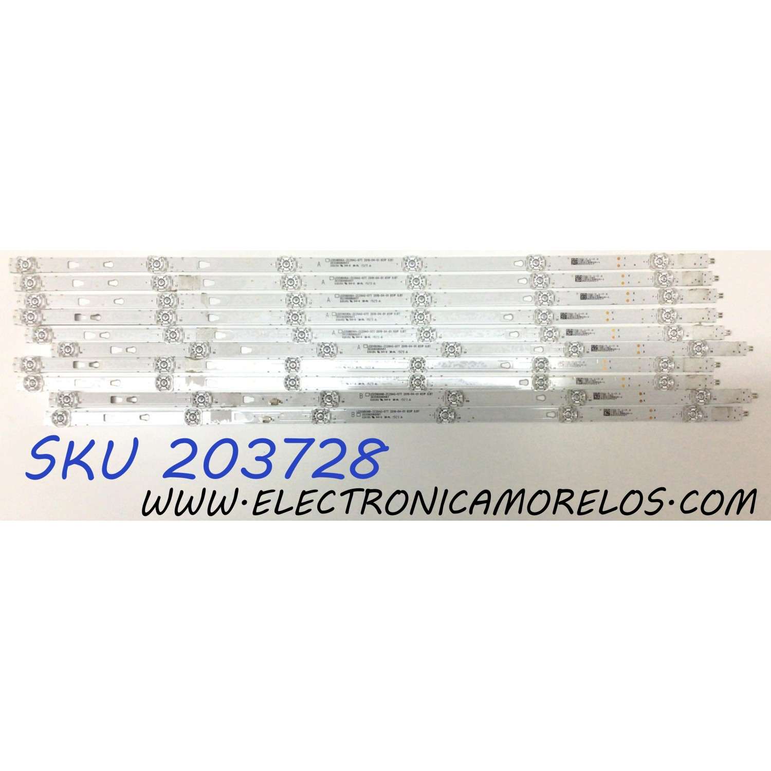 KIT DE LED´S PARA TV WESTINGHOUSE (10 PIEZAS) / NUMERO DE PARTE LED58D06A-ZC29AG-07T / LED58D06B-ZC29AG-07T / 30358006005T / 30305800606T / E331251 / PANEL CC575PU1L01 / MODELO WR58UX4019