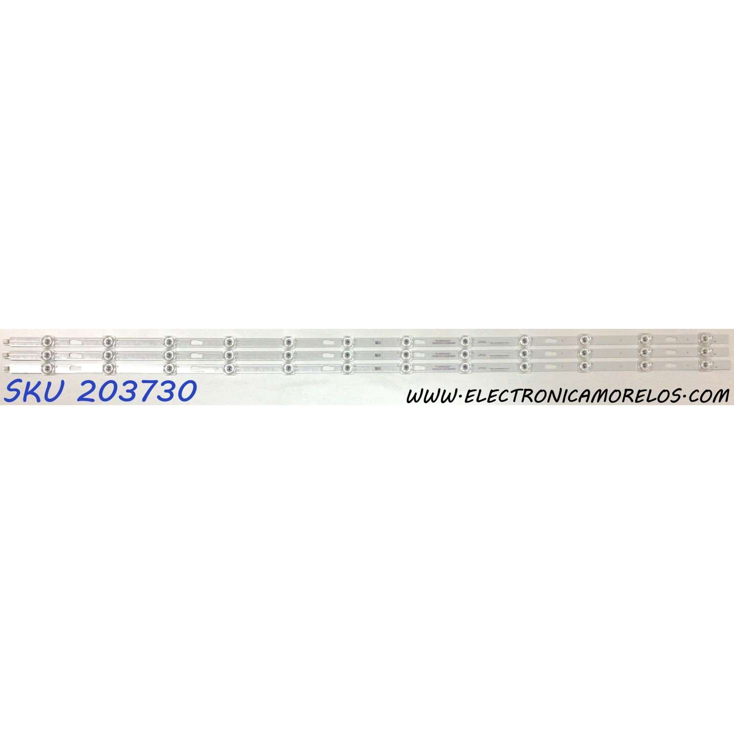 KIT DE LED´S PARA TV SAMSUNG (3 PIEZAS) / NUMERO DE PARTE CRH-P50S630300312097 / E479275 / CRH-P50S630300312097-REV1.4 / 227530 / 55250X / PANEL CY-BT050HGPR1V / MODELO UN50TU8000FXZA LA09