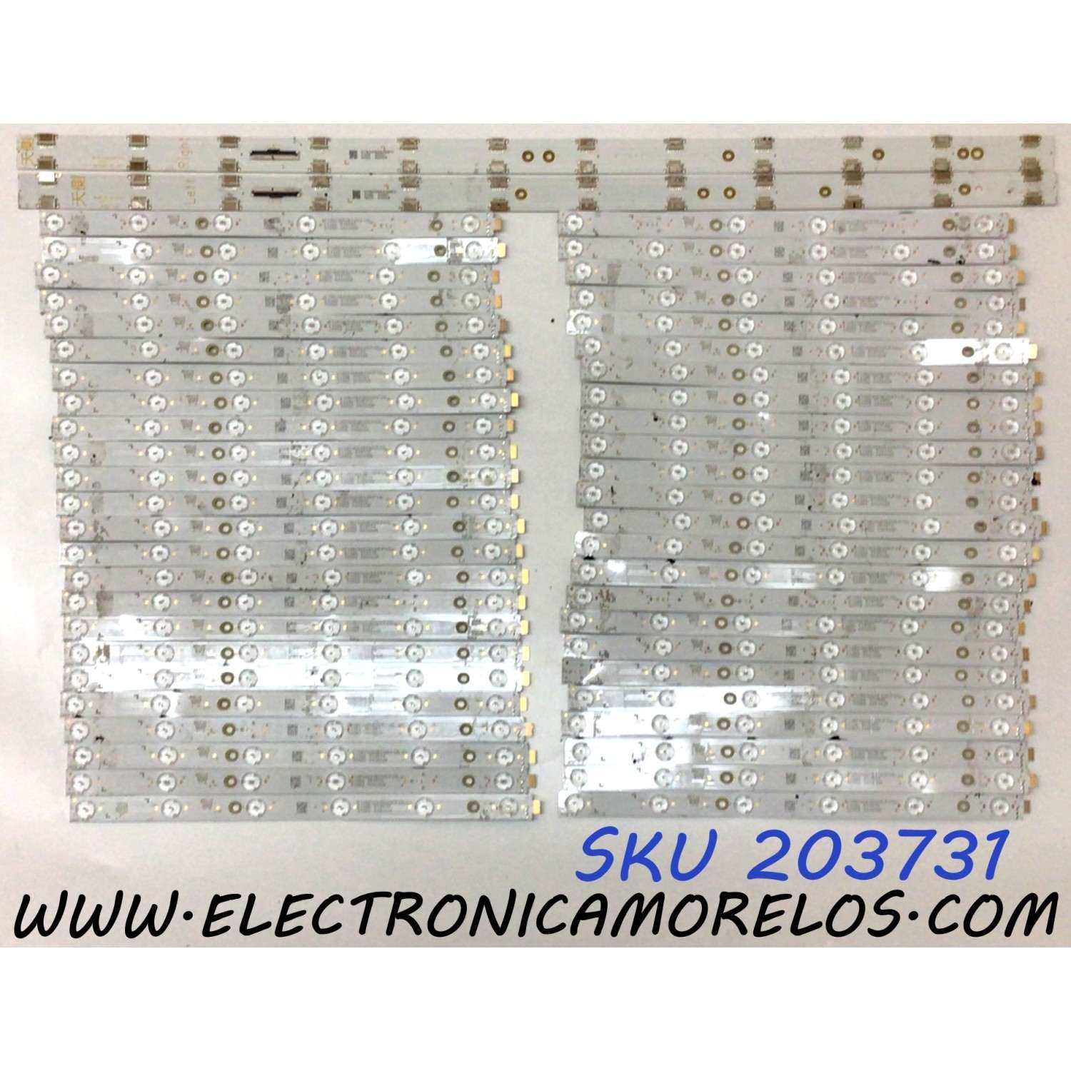 KIT DE LED´S PARA TV VIZIO (48 PIEZAS) / NUMERO DE PARTE LB6508Y / LB6508Y V0_00 / LB6508Y V1_00 / 210BZ06D0B339CP00L / E313218 / 300G2 000002R / 317B0000650V049817 / PANEL TPT650WR-QVN07.U / MODELOP65Q9-J01