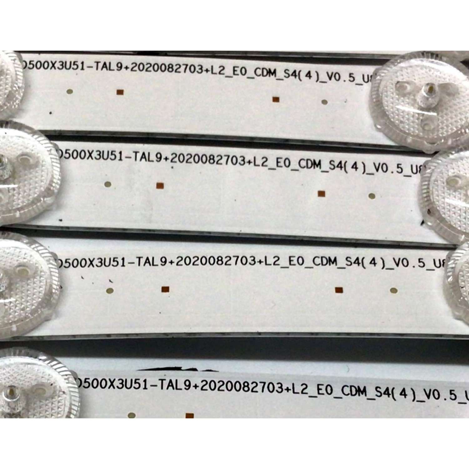 KIT DE LED´S PARA TV HISENSE (8 PIEZAS) / NUMERO DE PARTE SH50D16-ZC42AG-06 / 303SH500007 / E466169 / 1248499 / PANEL JHD500X3U51-T0L8\S0\GM\ROH / MODELO 50U6G - Imagen 3