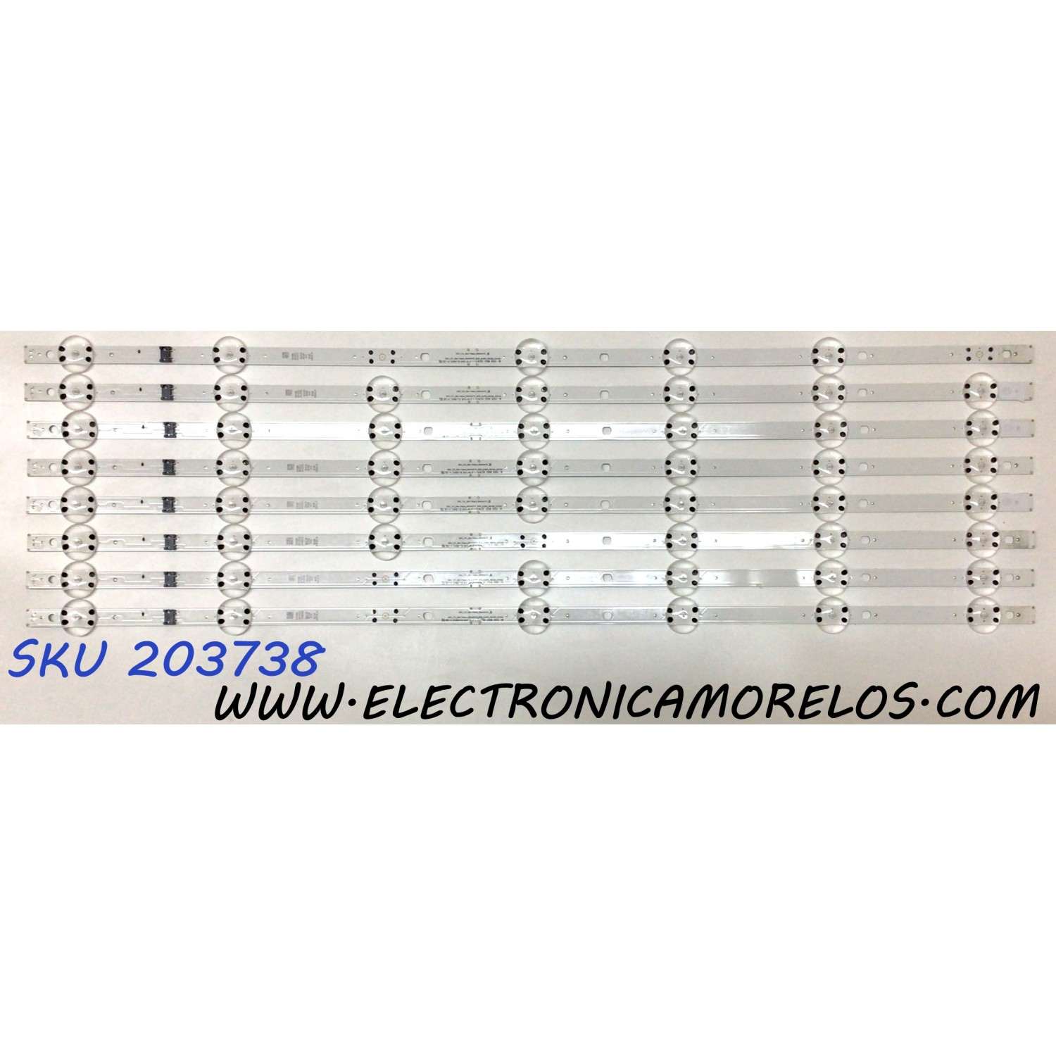 KIT DE LED'S PARA TV LG NANOCELL ((8 PIEZAS)) / NUMERO DE PARTE EAV65015601 / SSC_Y21_SLIM TRIDENT_65NANO75_S / SSC_Y21_SLIM TRIDENT_65NANO75_BOE_(0.6PI)_REV00_210106 / PANEL NC650TQG / MODELOS 65NANO75UPA / 65NANO75UPA.BUSGLKR / 65NANO75UPA.BUSFLKR
