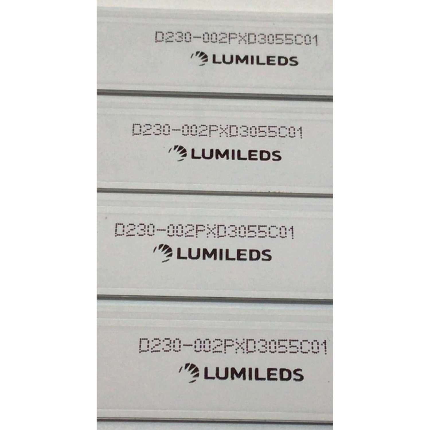 KIT DE LED'S PARA TV HITACHI ((4 PIEZAS)) / NUMERO DE PARTE 55HR332M12A2 / 55D1200 / 55D1200 12*4 / 55HR332M12A2 V1 / 4C-LB550T-HRE / D230-002PXD3055C01 / PANEL LVU550CSDX E0257 / MODELOS 55R82 / 55R83 - Imagen 2
