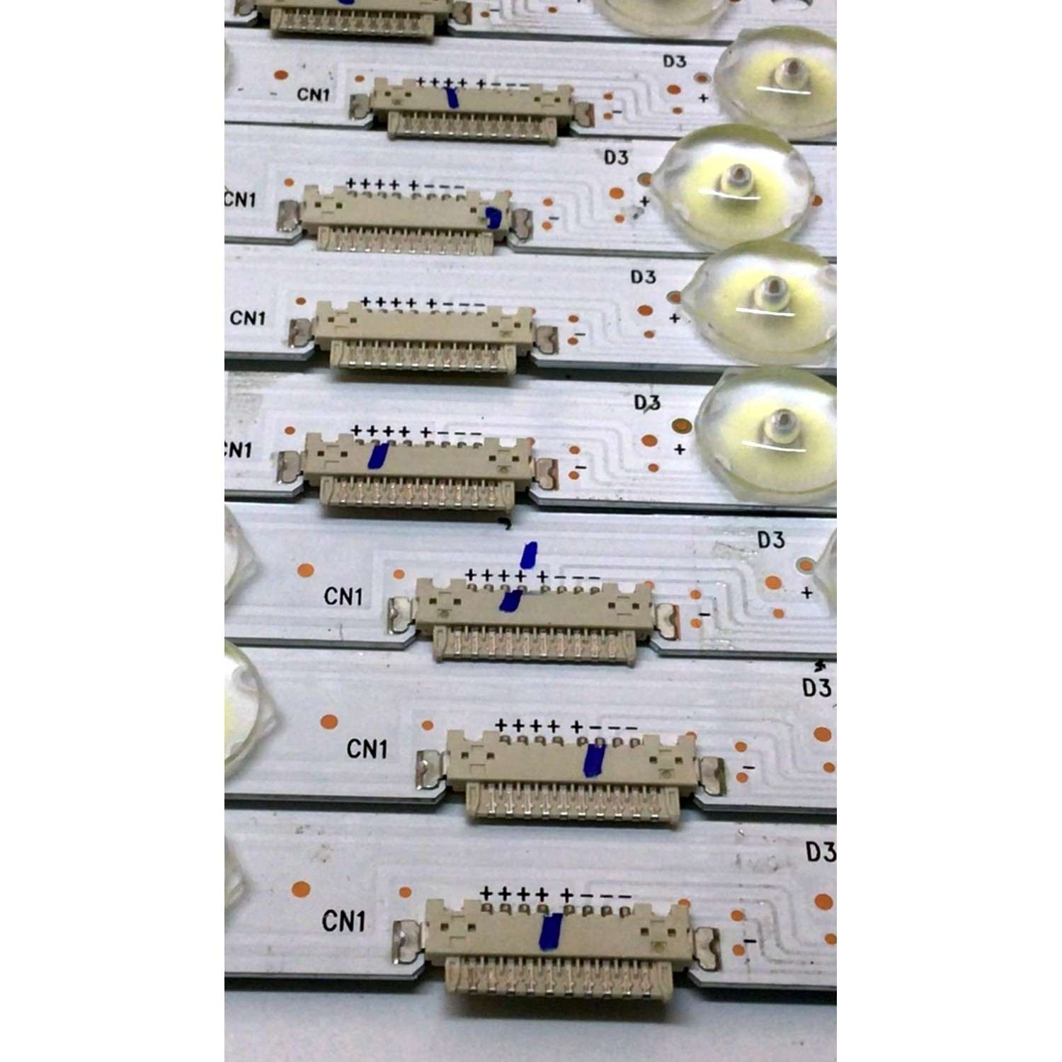 KIT DE LEDS PARA TV HITACHI ORIGINAL 8 PIEZAS / NUMERO DE PARTE CRH-BX50X3303016089AFREV1.6 / SVH500AD5 / JHD500X3U51-TA / JHD500X3U51-TAB1 / 2019112601 / PANEL JHD500X3U51-TA\S0\FJ\GM\MCKD-1\ROH / MODELOS 50R86 / 50H8G - Imagen 4