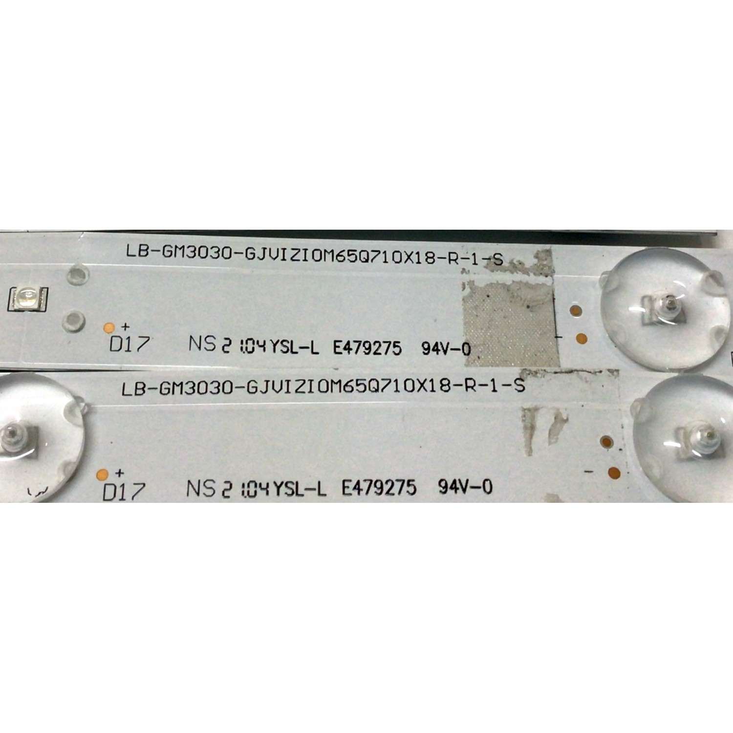 KIT DE LEDS PARA TV VIZIO 20 PIEZAS / NUMERO DE PARTE LB-GM3030-GJVIZIOM65Q710X18 / LB-GM3030-GJVIZIOM65Q710X18-L-1-S / LB-GM3030-GJVIZIOM65Q710X18-R-1-S / 210BZ06DRB339CP05X / 75B4000NDN9N / 65VB01-R / 65VB01-L / PANEL TPT650WR-QVN07.U / MODELO M65Q7-J01 - Imagen 2