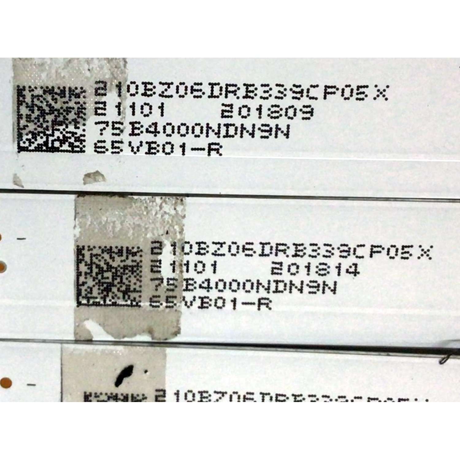 KIT DE LEDS PARA TV VIZIO 20 PIEZAS / NUMERO DE PARTE LB-GM3030-GJVIZIOM65Q710X18 / LB-GM3030-GJVIZIOM65Q710X18-L-1-S / LB-GM3030-GJVIZIOM65Q710X18-R-1-S / 210BZ06DRB339CP05X / 75B4000NDN9N / 65VB01-R / 65VB01-L / PANEL TPT650WR-QVN07.U / MODELO M65Q7-J01 - Imagen 4