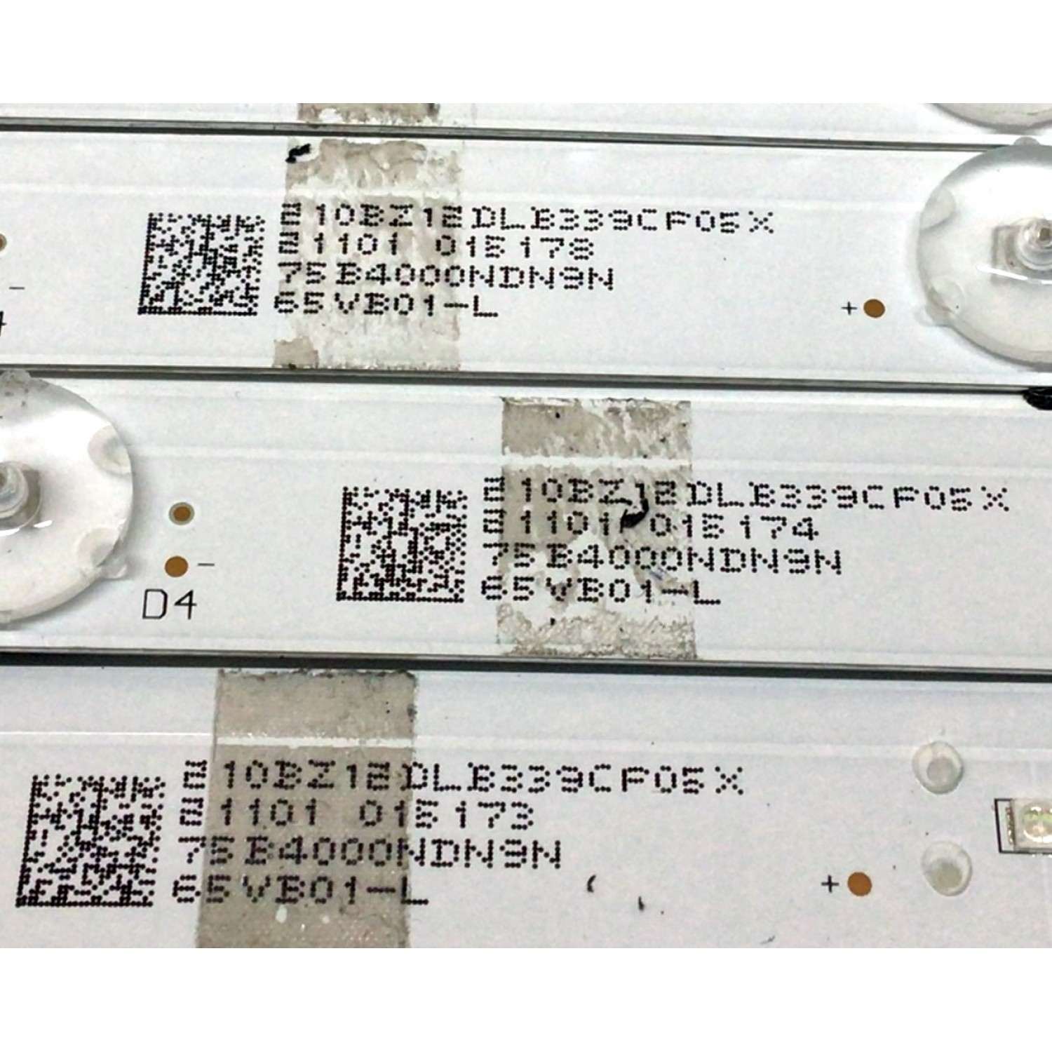 KIT DE LEDS PARA TV VIZIO 20 PIEZAS / NUMERO DE PARTE LB-GM3030-GJVIZIOM65Q710X18 / LB-GM3030-GJVIZIOM65Q710X18-L-1-S / LB-GM3030-GJVIZIOM65Q710X18-R-1-S / 210BZ06DRB339CP05X / 75B4000NDN9N / 65VB01-R / 65VB01-L / PANEL TPT650WR-QVN07.U / MODELO M65Q7-J01 - Imagen 5