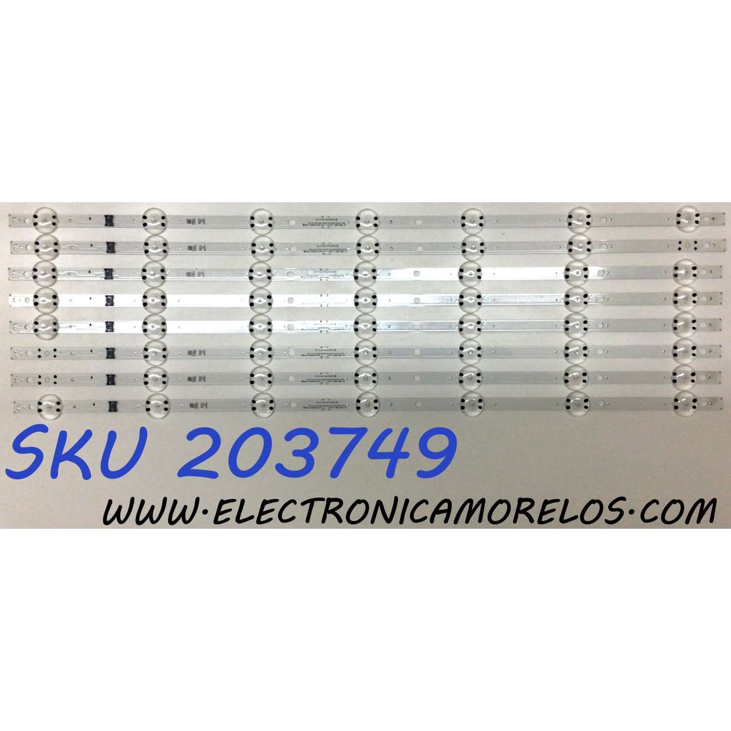 KIT DE LED´S PARA TV LG (8 PIEZAS) / NUMERO DE PARTE EAV65016701 / SSC_Y21_SLIM TRIDENT_65UP80_LGD_(0.6PI)_REV00_210105 /  / SSC_Y21_SLIM TRIDENT_65UP80 / E469119 / PANEL NC650TQG-AAKH1 / MODELO 65UP6000PUA