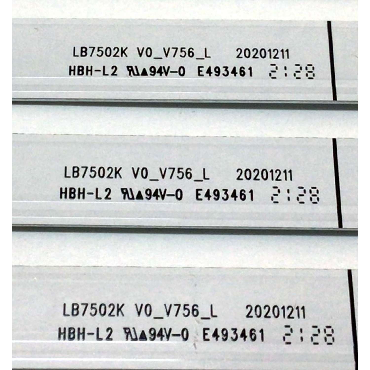 KIT DE LED´S PARA TV VIZIO(12 PIEZAS) / NUMERO DE PARTE LB7502K / LB7502K V1_V756_R / LB7502K V0_V756_L / 20101211 / E493461 / 2C5960117R / 7839-814012-04661321 / 7839-699012-04661321 / MODELO V756-J03 - Imagen 6
