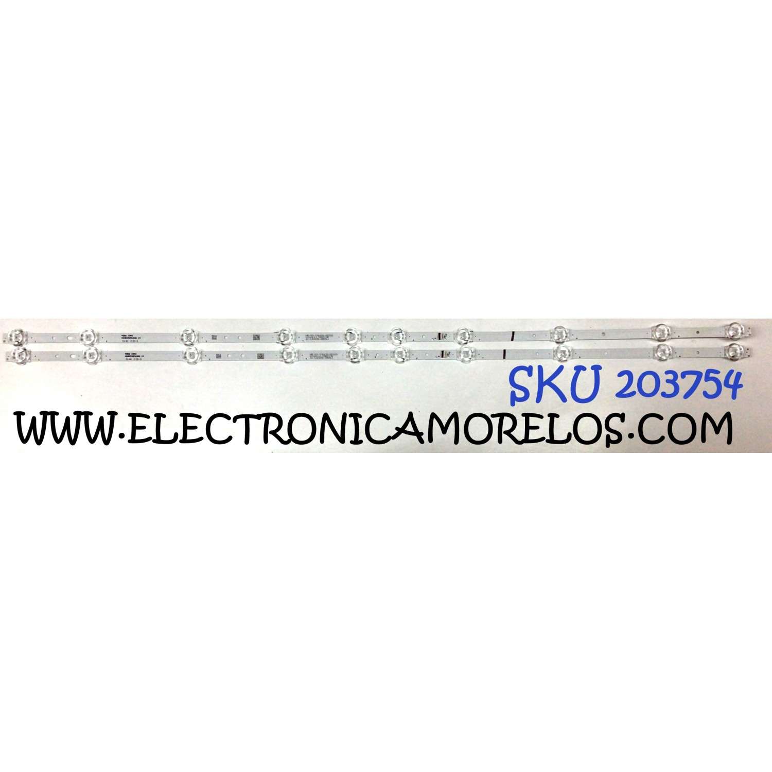 KIT DE LEDS ORIGINAL PARA TV TCL 2 PIEZAS / NUMERO DE PARTE 40HR330M10A0 V4 / 4C-LB4010-HR05JC / 40HR330M10A0 / 40D6 10*2 / 4C-LB4010-HR05J / 40D6 / PANEL LVF395NDEL / MODELOS 40S334 / 40S325 / 40S325MABA / 40S325TAAA / 40S325TABA / 40FE5606