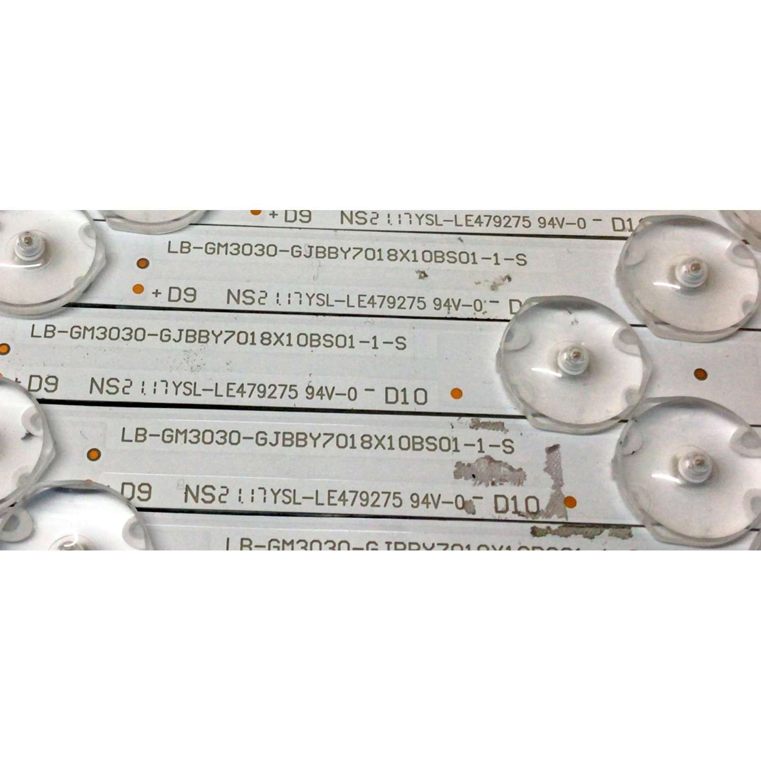 KIT DE LED´S PARA TV (18 PIEZAS) / NUMERO DE PARTE GJBBY7018X10SBS01 / YSL-LE479275 / LB-GM3030-GJBBY7018X10SBS01-1-S / 210BZ10D0B339BT00X / 74B6000EEN7N / 70SB01 - Imagen 4