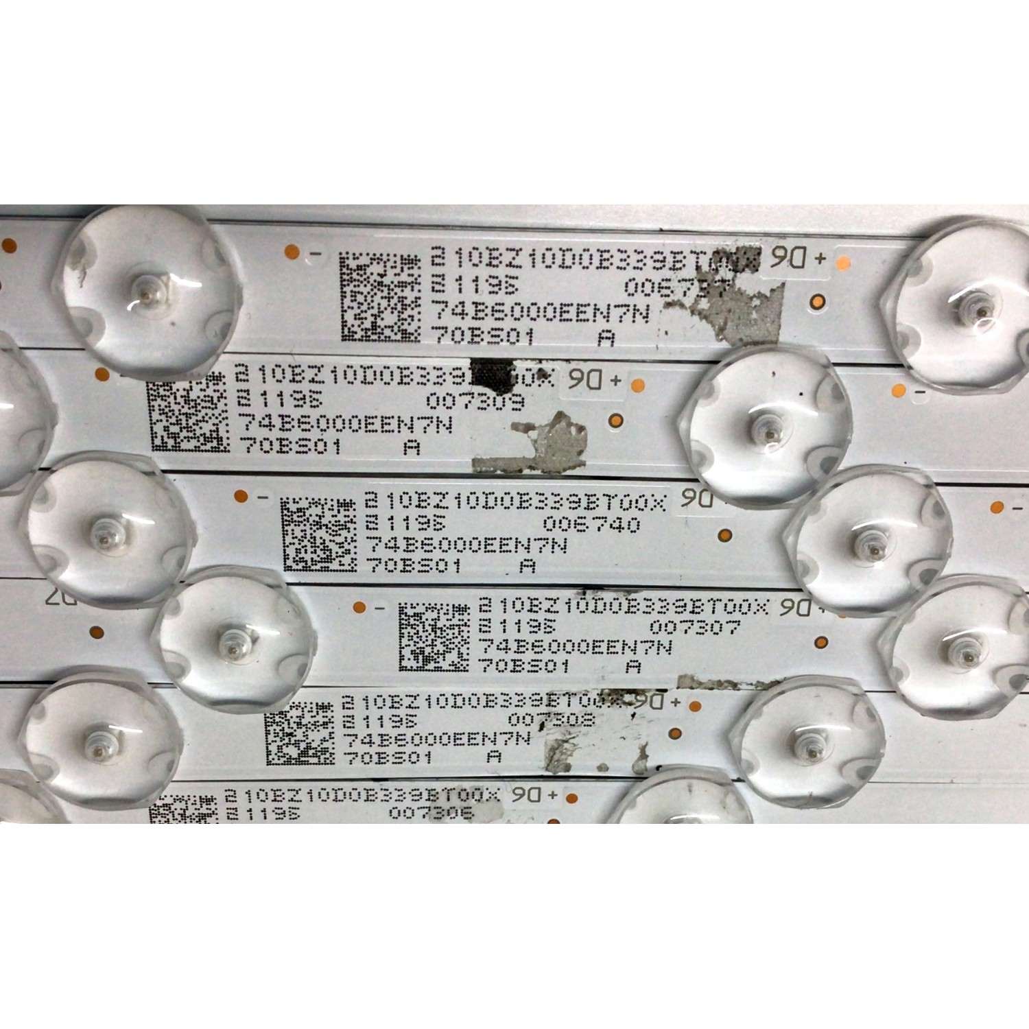 KIT DE LED´S PARA TV (18 PIEZAS) / NUMERO DE PARTE GJBBY7018X10SBS01 / YSL-LE479275 / LB-GM3030-GJBBY7018X10SBS01-1-S / 210BZ10D0B339BT00X / 74B6000EEN7N / 70SB01 - Imagen 3