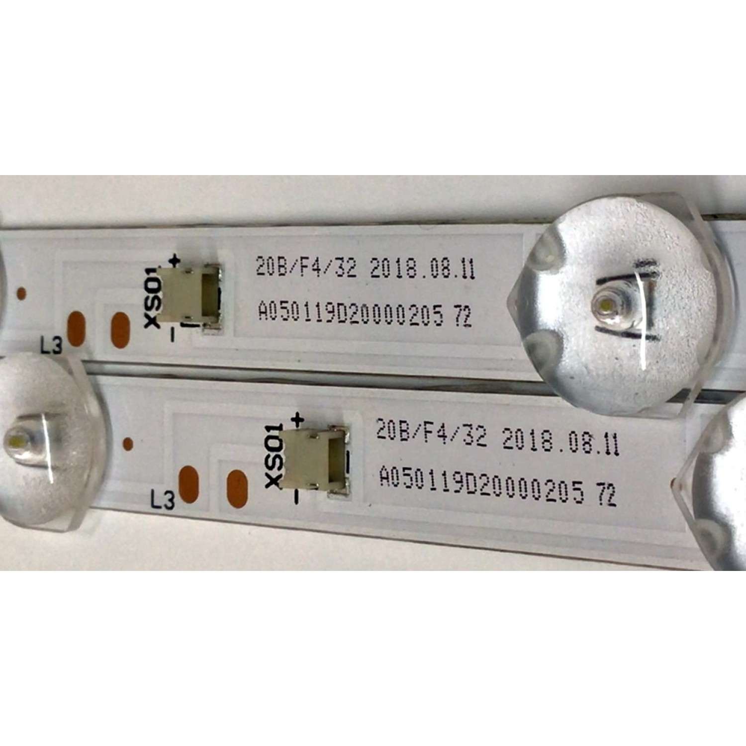 KIT DE LED'S PARA TV ELEMENT (2 PIEZAS) / NUMERO DE PARTE DLED18.5XMDG / 185A3 / E78030 / A050119D20000205 / PANEL MT185WHB -N20 / MODELO ELEFW195 - Imagen 3