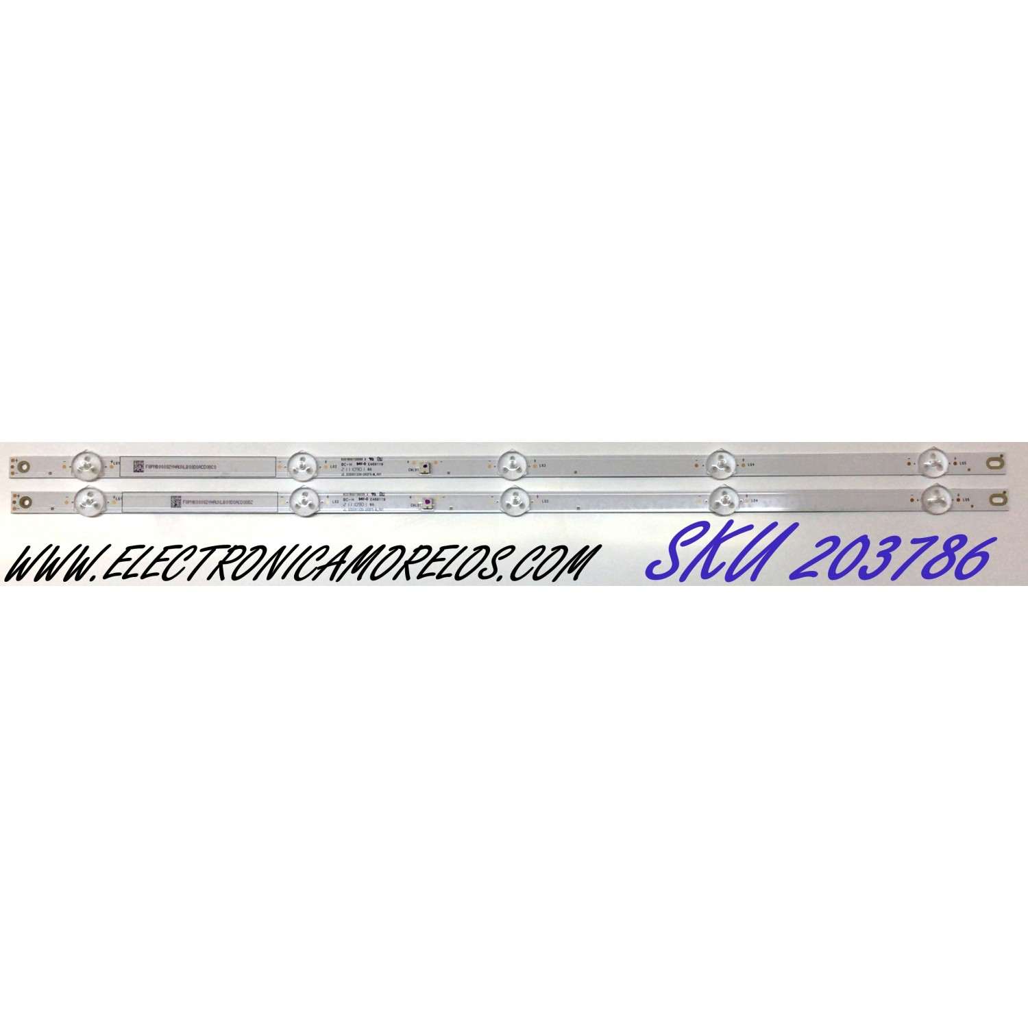 KIT DE LED'S PARA TV VIZIO (2 PIEZAS) / NUMERO DE PARTE JL.D32051330-202FS-M_V01 / 6C01B001S6000 A / E469119 / D32051330-202FS-M / PANEL V320BJ8-D03 REV.C1 / MODELO D32H-J09