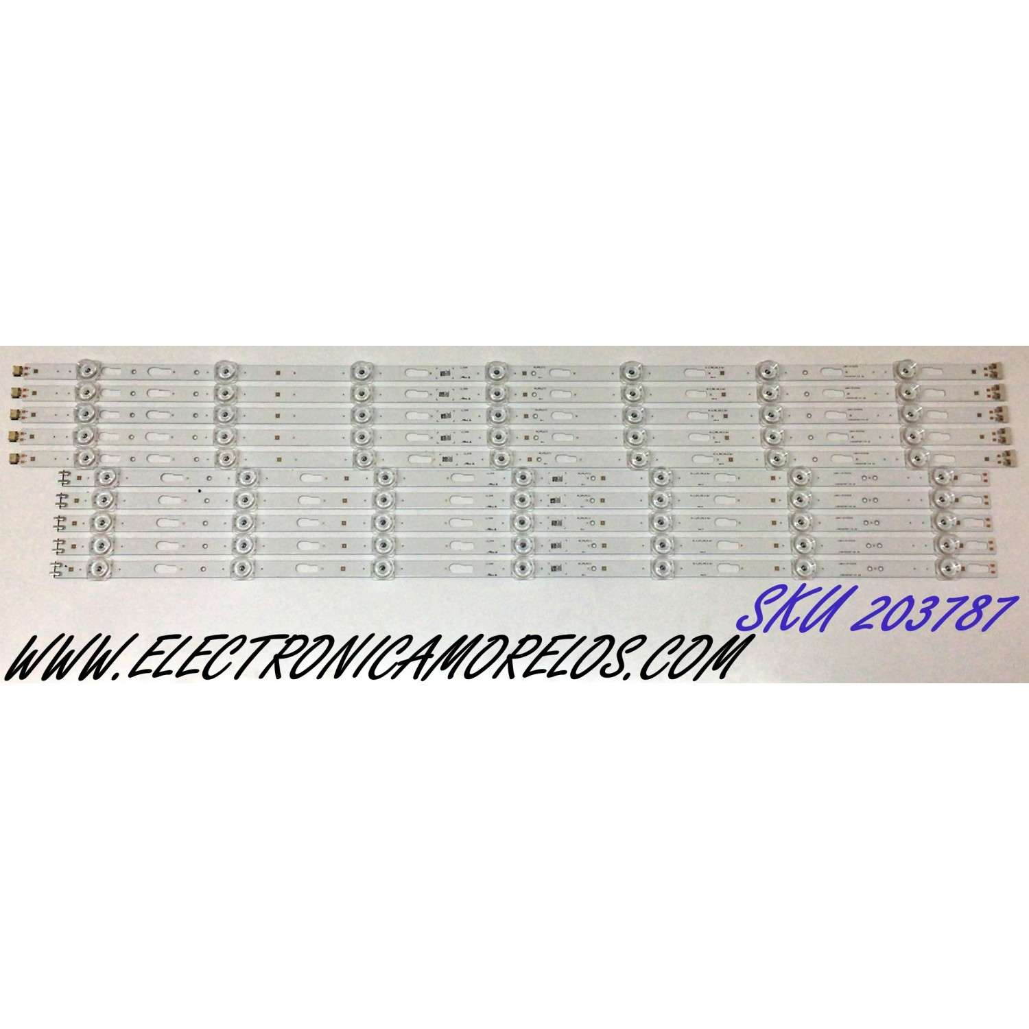 KIT DE LED'S PARA TV SAMSUNG (10 PIEZAS) / BN96-52063A / BN96-52065A / LM41-01033A / LM41-01034A / LM41-00895A / LM41-00896A / G0_CFM_R / G0_CFM_L / R1.0_TBD_100_6.5 / 52063A / 52065A / PANEL CY-BT070HGSV2H / MODELO UN70TU6980 / UN70TU6980FXZA YB02