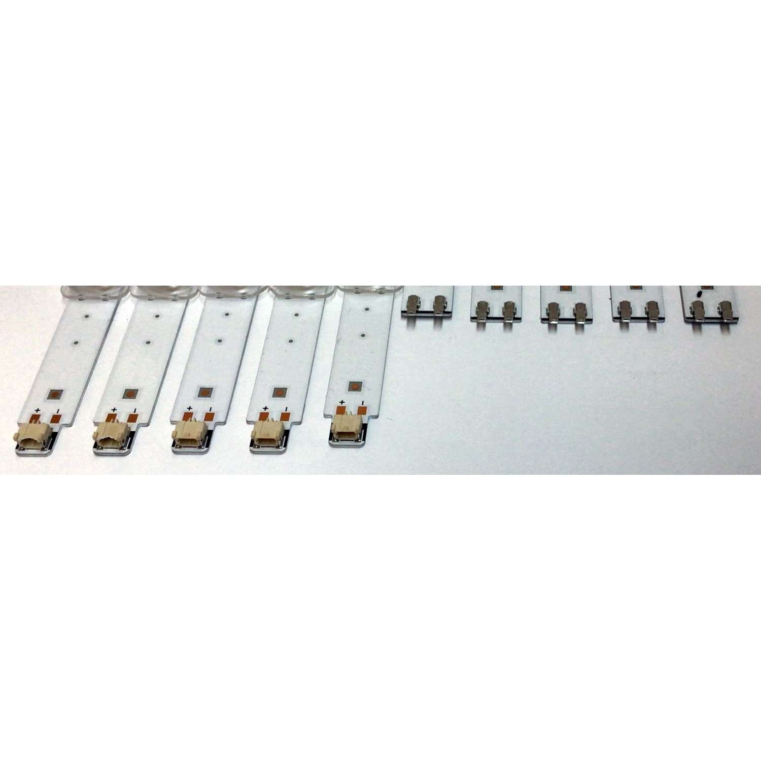 KIT DE LED'S PARA TV SAMSUNG (10 PIEZAS) / BN96-52063A / BN96-52065A / LM41-01033A / LM41-01034A / LM41-00895A / LM41-00896A / G0_CFM_R / G0_CFM_L / R1.0_TBD_100_6.5 / 52063A / 52065A / PANEL CY-BT070HGSV2H / MODELO UN70TU6980 / UN70TU6980FXZA YB02 - Imagen 2