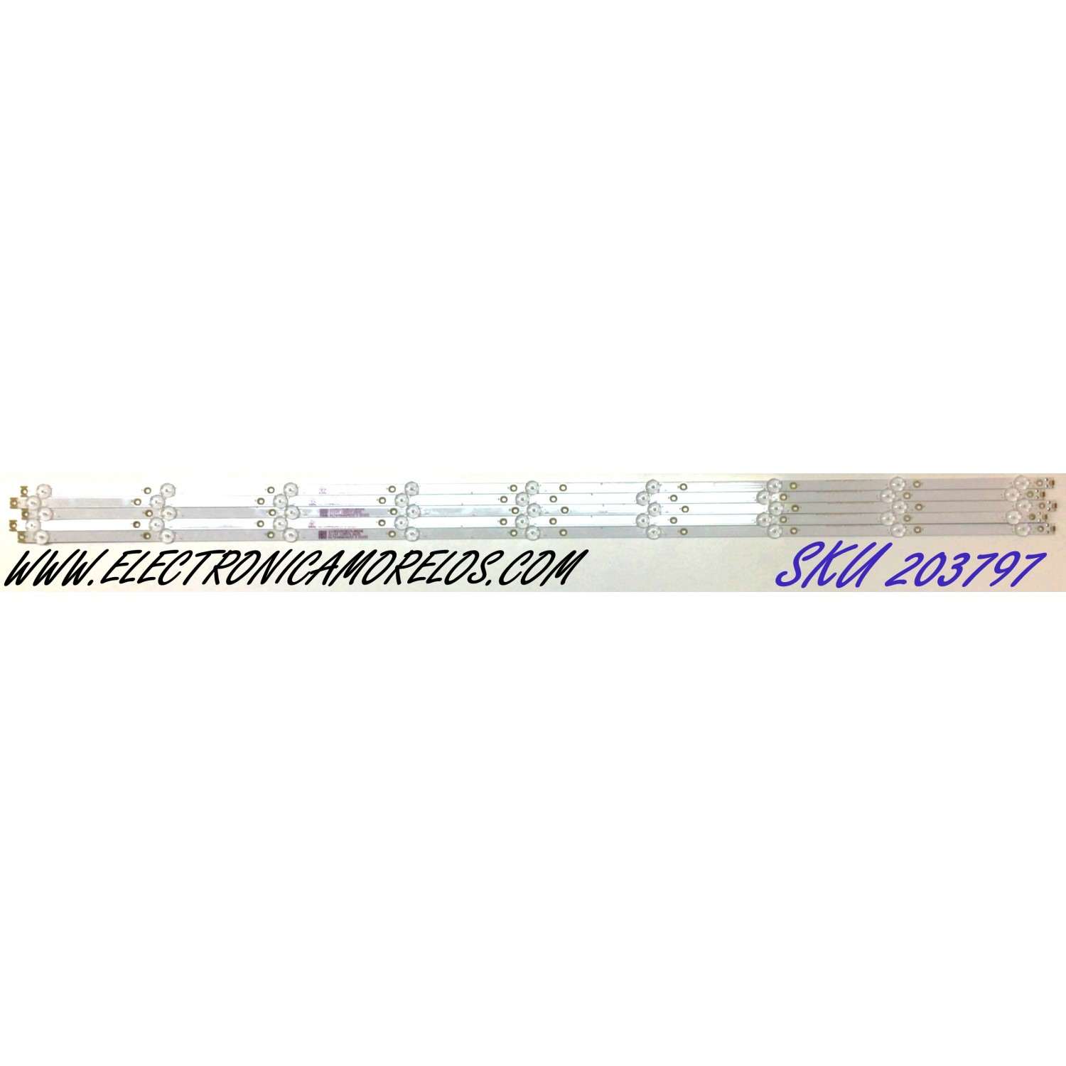 KIT DE LED'S PARA TV INSIGNIA (5 PIEZAS) / NUMERO DE PARTE LBM550M0901-TV-2 / LBM550M0901-TV-2(HF)(0) / 210BZ09D0B33LBM0AE / 21143 / PANEL TPT550WR-QUBF70.K REV:SDWP2K / MODELO NS-55F301NA22