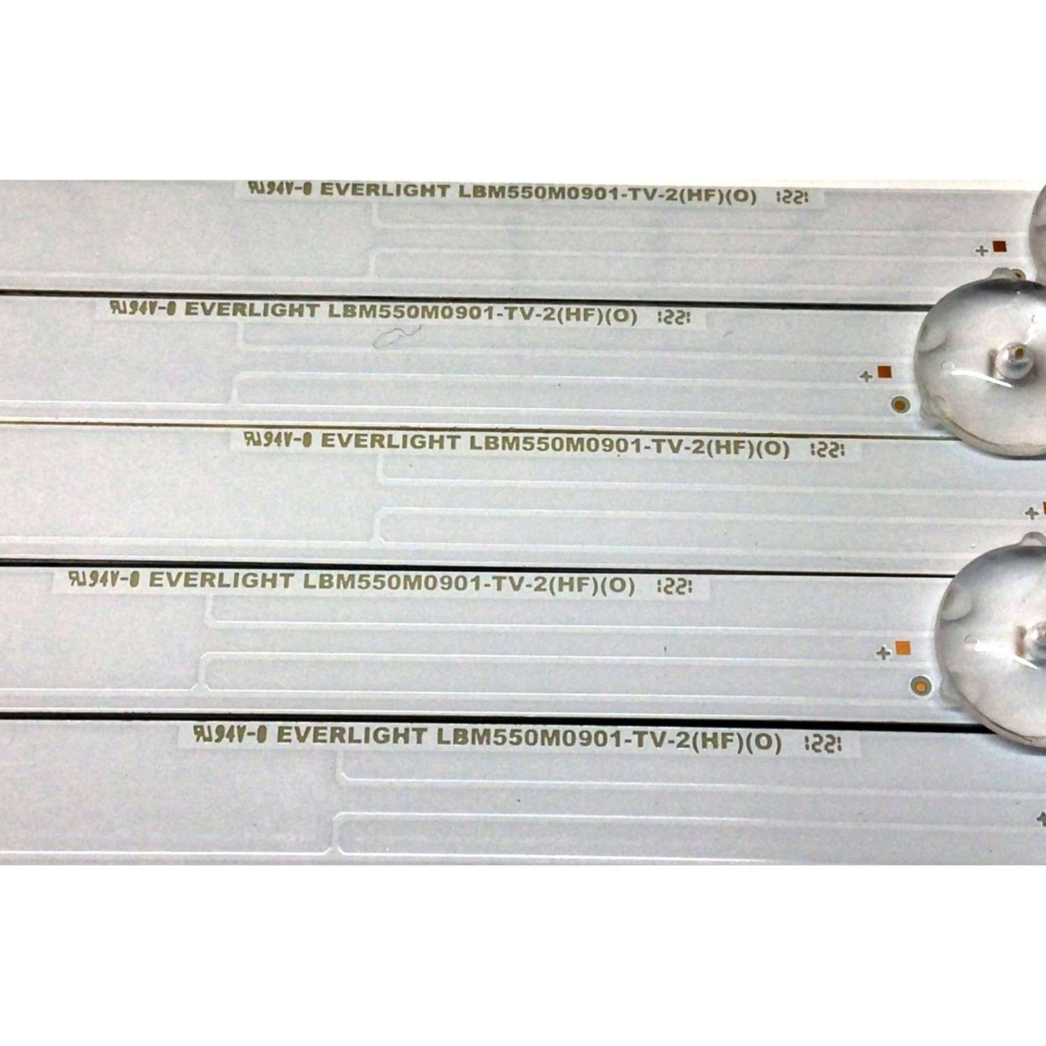 KIT DE LED'S PARA TV INSIGNIA (5 PIEZAS) / NUMERO DE PARTE LBM550M0901-TV-2 / LBM550M0901-TV-2(HF)(0) / 210BZ09D0B33LBM0AE / 21143 / PANEL TPT550WR-QUBF70.K REV:SDWP2K / MODELO NS-55F301NA22 - Imagen 3