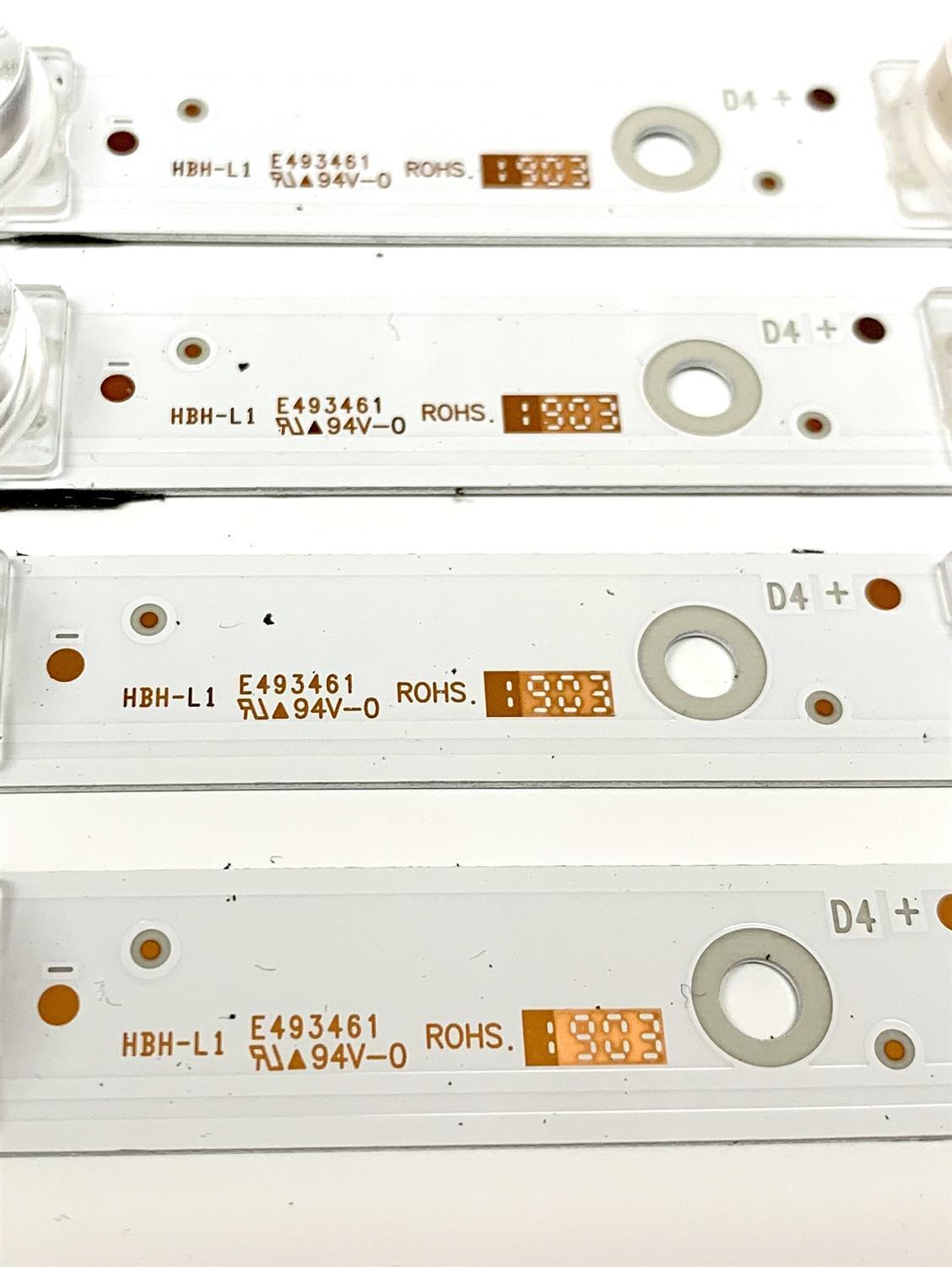 KIT DE LED'S PARA TV TCL (4 PIEZAS) / NUMERO DE PARTE 4C-LB5007-YH / YHE-4C-LB5007-YH03J / TCL-GIC-50D6-3030-4X7-LX20180417 / TCL-GC-50D6-3030-4X7-LX20180417 VER.3 / PANEL LVU500NDEL / V500DJ6-QE1 / MODELOS 50S421 / 50S423 TCAA - Imagen 3