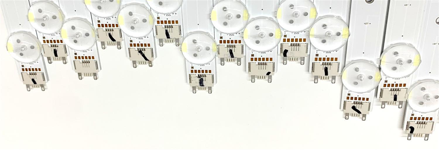 KIT DE LED'S PARA TV SAMSUNG (48 PIEZAS) / NUMERO DE PARTE BN96-49572A / V9Q8-820SM0-R0 / 49572A / PANEL CY-TR082FLLVH4 / MODELOS QN82Q80 / QN82Q80RAFXZA / QN82Q80RAFXZA FA01 - Imagen 3