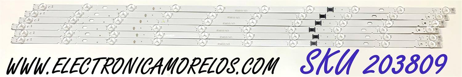 KIT DE LED'S PARA TV SONY (6 PIEZAS) / NUMERO DE PARTE LB4902H / 4902H00001 / 4902H00004 / 7790A / N50F3C685 / N50F 3C685 / E469119 / PANEL YSBM050CNU11 / MODELO KD-50X80J / KD50X80J