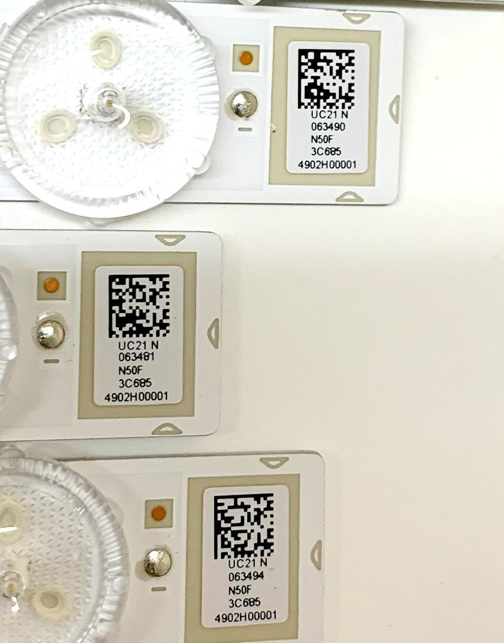 KIT DE LED'S PARA TV SONY (6 PIEZAS) / NUMERO DE PARTE LB4902H / 4902H00001 / 4902H00004 / 7790A / N50F3C685 / N50F 3C685 / E469119 / PANEL YSBM050CNU11 / MODELO KD-50X80J / KD50X80J - Imagen 4