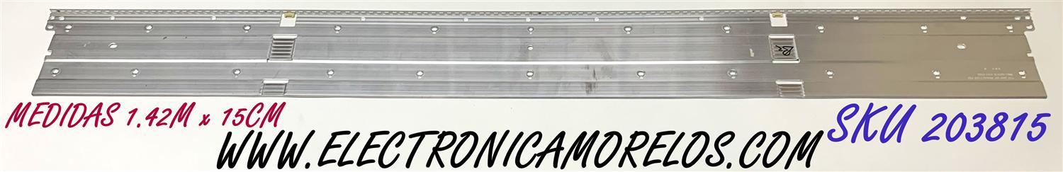 LED PARA TV SAMSUNG QLED / NUMERO DE PARTE 50385A / V0T6-650SM0-R0 / BN96-50385A / BN61-16157A / PANEL CY-RT065FGLV2H / MODELOS QN65Q7D / QN65Q7DTAFXZA FF02 / QN65LS03 / QN65LS03TAFXZA AA01 / ((MEDIDAS 1.42M x 15CM))