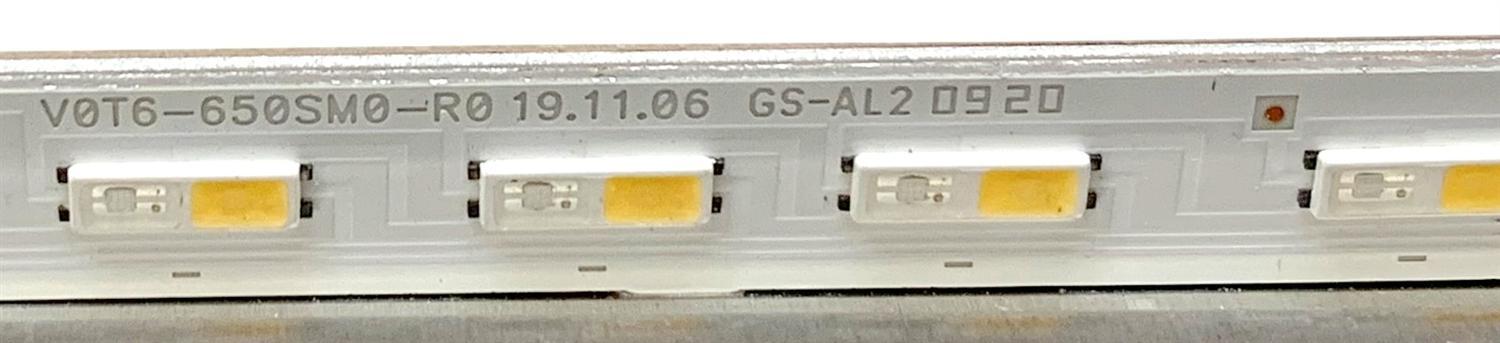 LED PARA TV SAMSUNG QLED (1 PIEZA) / NUMERO DE PARTE V0T6-650SM0-R0 / BN96-50385A / BN61-15486A / PANEL CY-RT065HGAV4H / MODELOS QN65Q60 / QN65Q6D / QN65Q60TAFXZA AD02 / QN65Q6DTAFXZA CB01 / ((MEDIDAS 1.42M X 12CM)) - Imagen 4