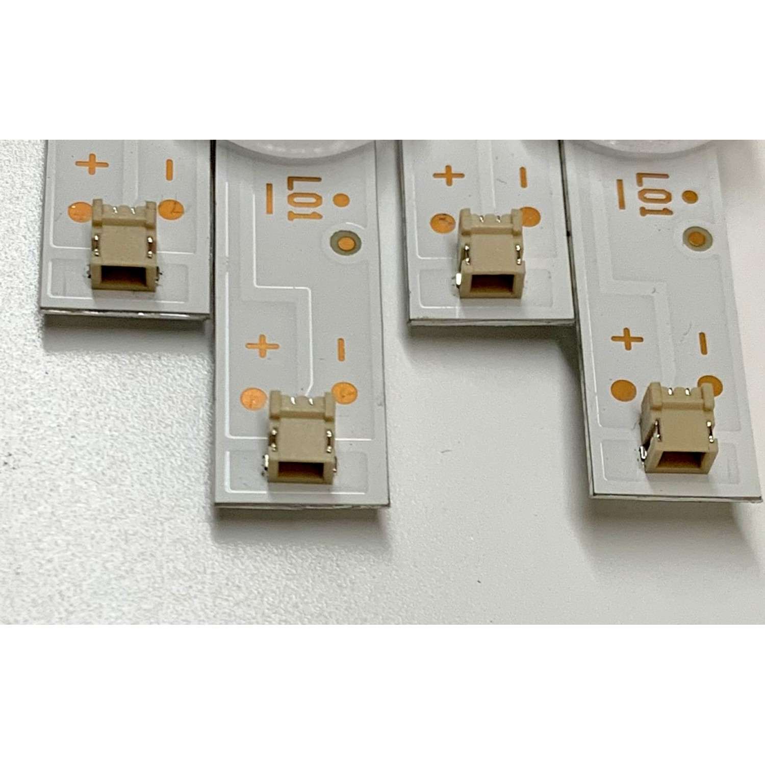 KIT DE LED'S PARA TV ELEMENT (4 PIEZAS) / NUMERO DE PARTE JL.D43091235-111BS-M / A8F530 / D170312 / 21005637 / PANEL'S MD4309YTAF / MD4309YTLF / DISPLAY T430HVN01.2 / MODELO ELST4316S D7A0M - Imagen 2