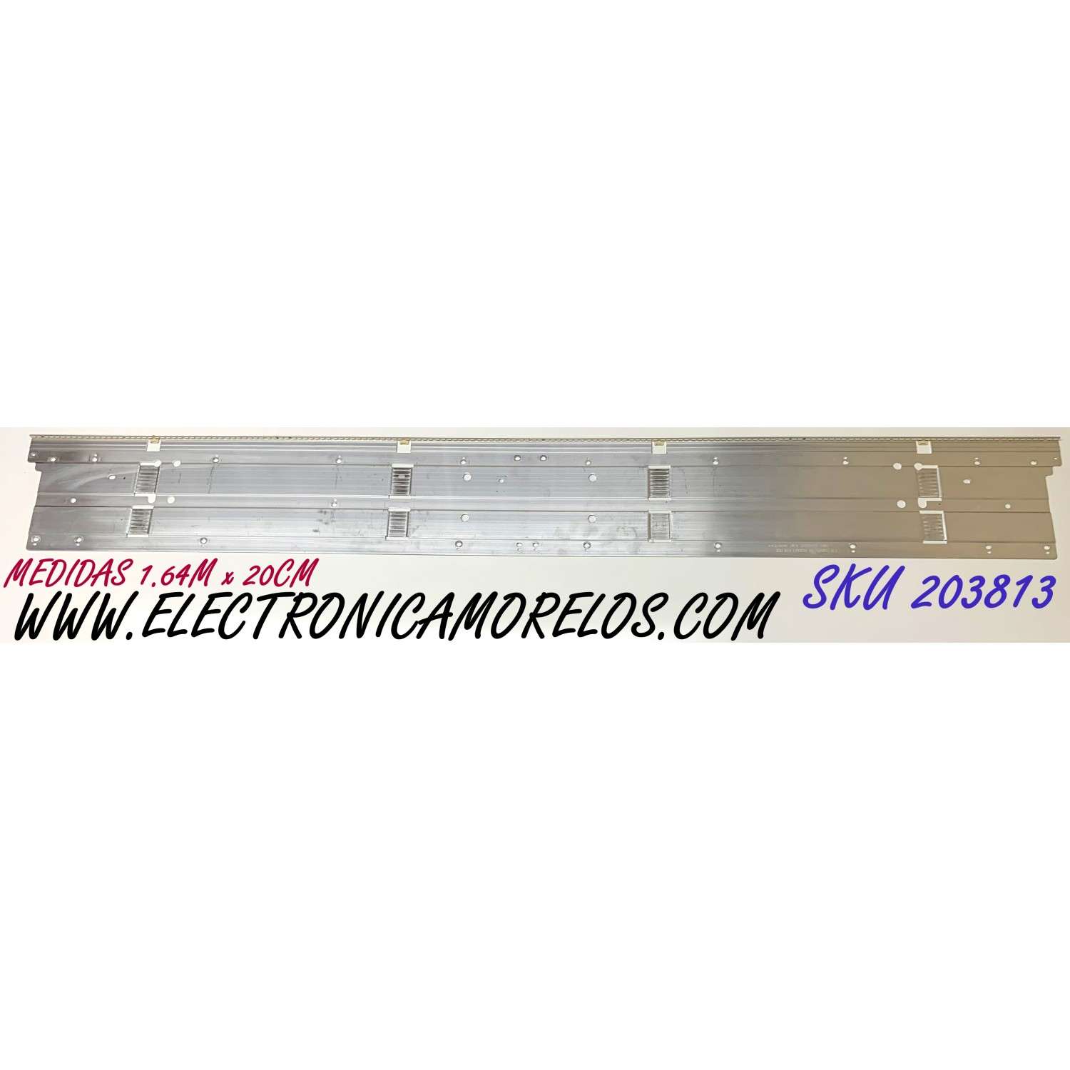 LED PARA TV SAMSUNG QLED / NUMERO DE PARTE STC750A72 / BN96-50386A / BN61-16849X / Q60/70T_STC750A72_70202IN1_BLUE_42LED_REV1.0_191107_BN96-50386A / PANEL CY-RT075HGHV2H / MODELOS QN75LS03 / QN75Q6 / QN75Q6D / QN75Q7 / HG75TS03 / ((MEDIDAS 1.64M x 20CM))
