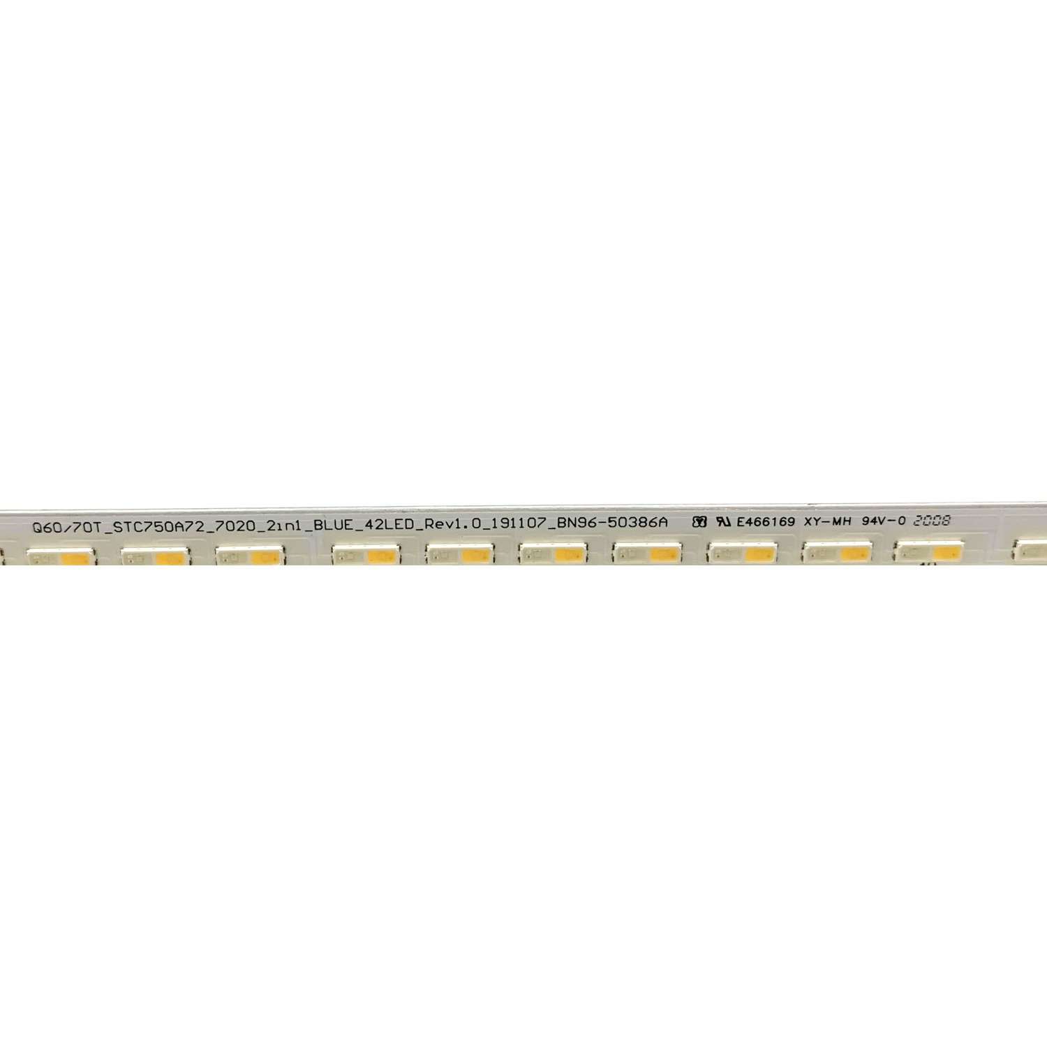LED PARA TV SAMSUNG QLED / NUMERO DE PARTE STC750A72 / BN96-50386A / BN61-16849X / Q60/70T_STC750A72_70202IN1_BLUE_42LED_REV1.0_191107_BN96-50386A / PANEL CY-RT075HGHV2H / MODELOS QN75LS03 / QN75Q6 / QN75Q6D / QN75Q7 / HG75TS03 / ((MEDIDAS 1.64M x 20CM)) - Imagen 5