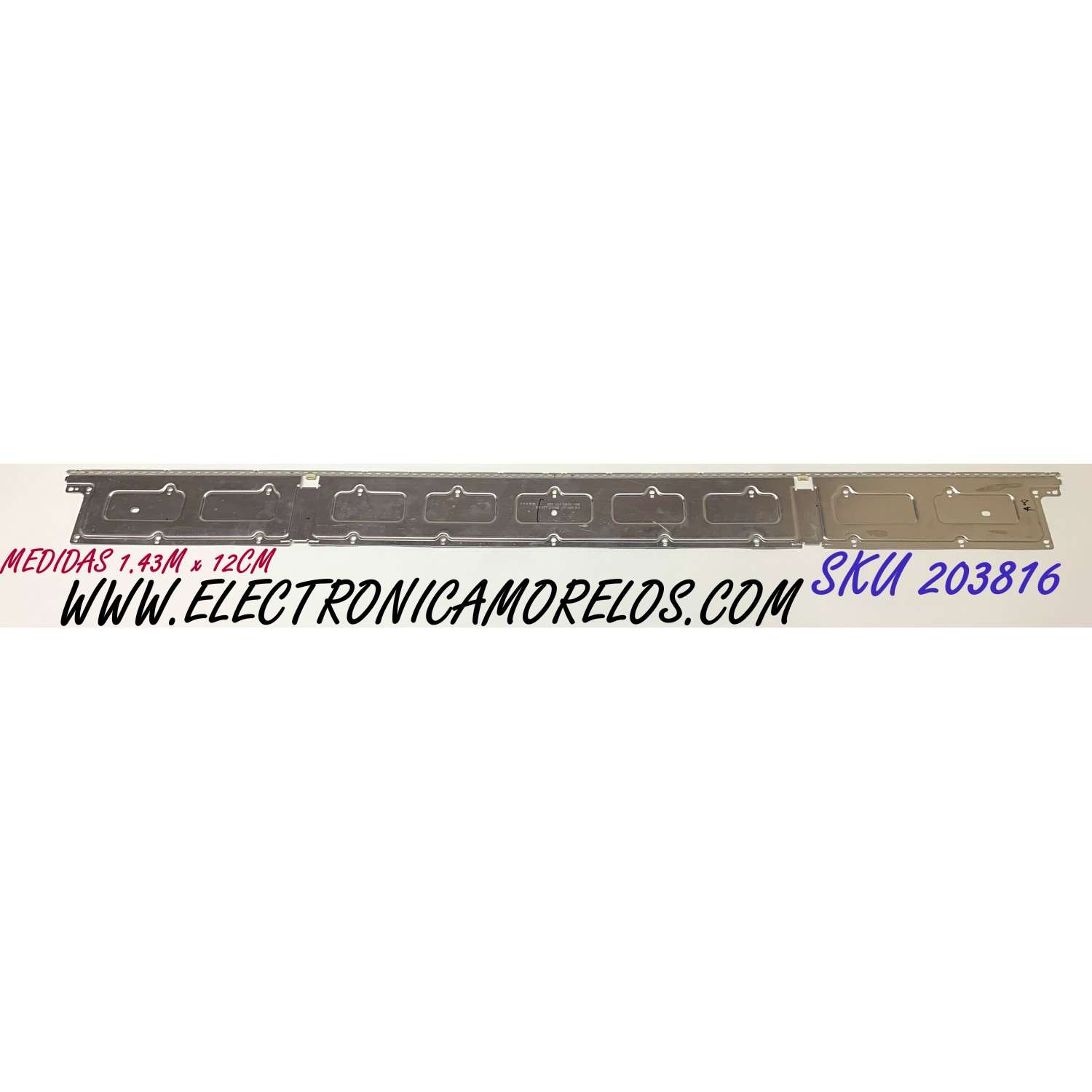 LED PARA TV SAMSUNG (1 PIEZA) / NUMERO DE PARTE V8N1-650SM0-R0 / BN96-45835A / BN61-15486A / PANEL CY-NN065HGLV8H / MODELOS HG65EJ / HG65RU / UA65NU / UA65RU / UE65NU / UE65RU / UN65NU / UN65RU / MAS MODELOS EN DESCRIPCIÓN / ((MEDIDAS 1.43M x 12CM))