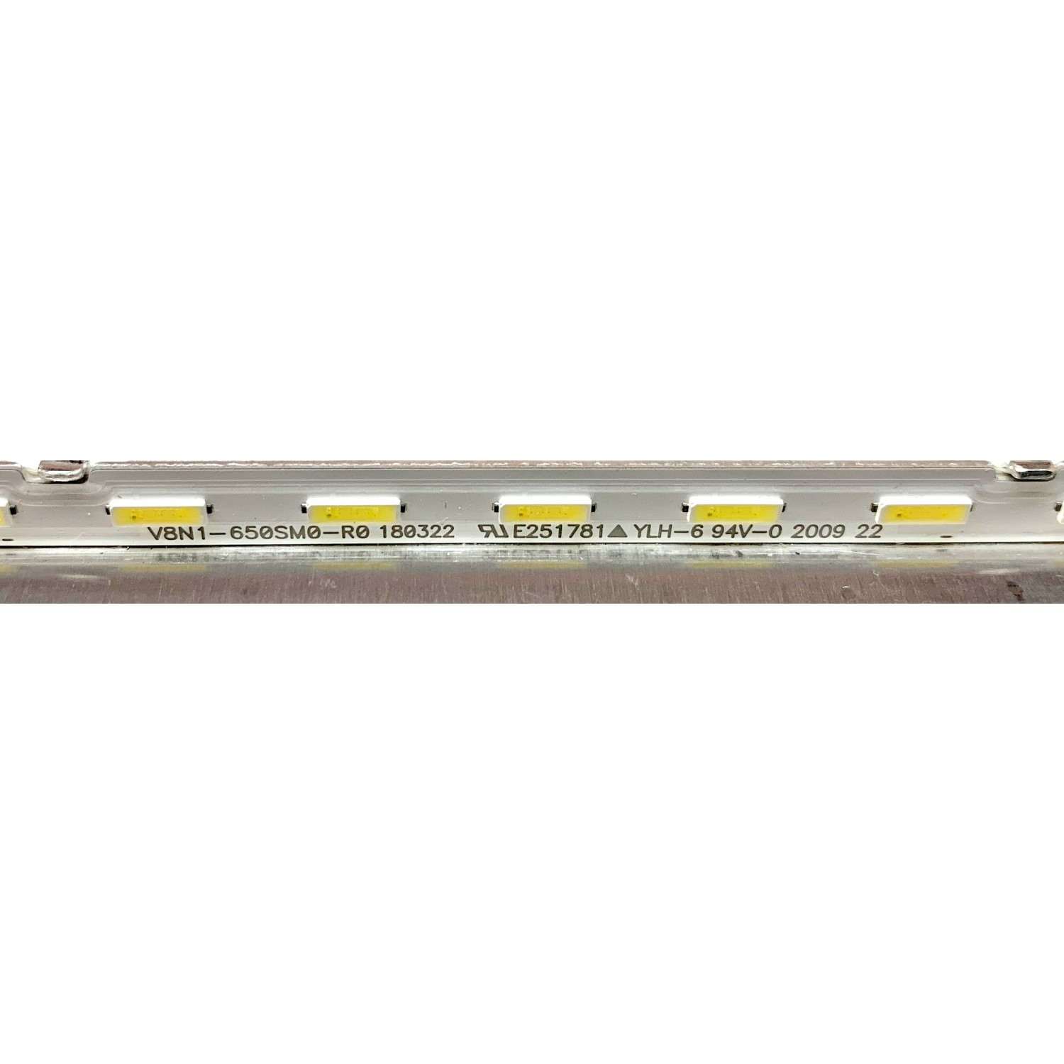 LED PARA TV SAMSUNG (1 PIEZA) / NUMERO DE PARTE V8N1-650SM0-R0 / BN96-45835A / BN61-15486A / PANEL CY-NN065HGLV8H / MODELOS HG65EJ / HG65RU / UA65NU / UA65RU / UE65NU / UE65RU / UN65NU / UN65RU / MAS MODELOS EN DESCRIPCIÓN / ((MEDIDAS 1.43M x 12CM)) - Imagen 2