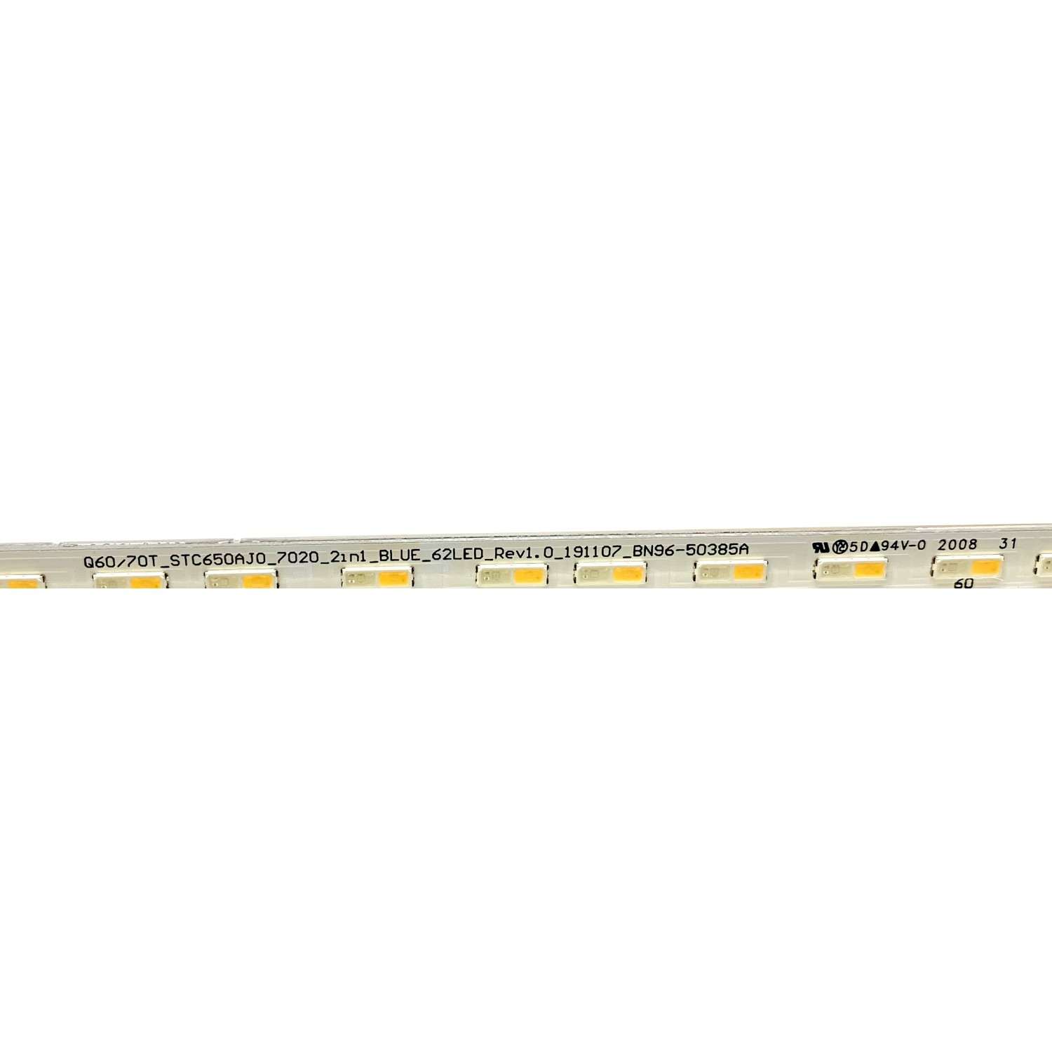 LED PARA TV SAMSUNG (1 PIEZA) / NUMERO DE PARTE STC650AJ0 / BN96-50385A / BN61-15486A / BN61-15486B / Q60/70T_STC650AJ0_7020_2IN1_BLUE_62LED_REV1.0 / PANEL'S CY-RT065HGHV2H / CY-RT065FGLV2H / MODELOS QN65Q6D / QN65Q60 / QN65Q70 / ((MEDIDAS 1.42M x 12CM)) - Imagen 4