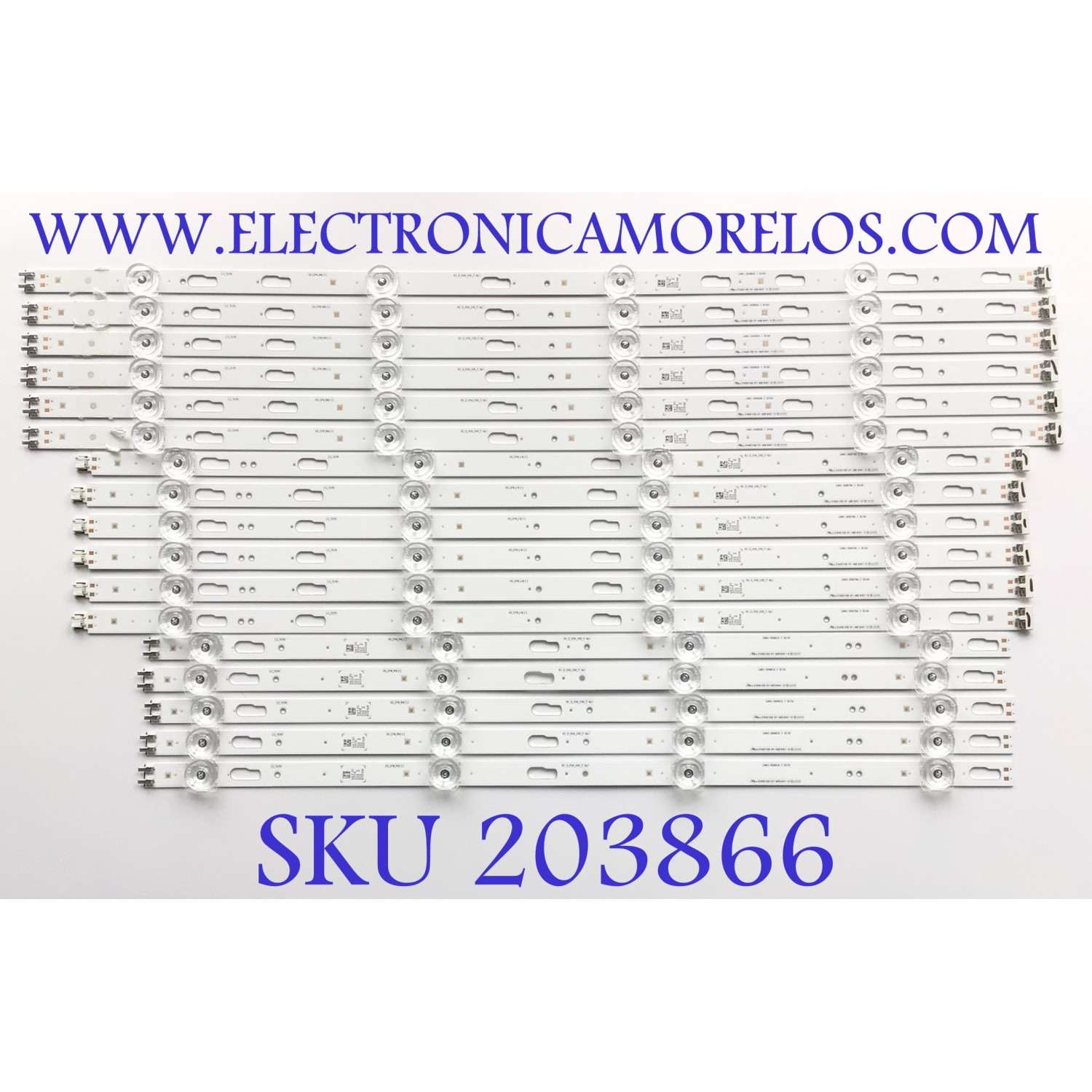 KIT DE LED'S PARA TV SAMSUNG (17 PZ) ((INCOMPLETO, ORIGINALMENTE CONSTA DE 18 PZ)) NUMERO DE PARTE BN96-50310A / BN96-50311A / BN96-50312A / R1.1_USE_100_7.4Pi / PANEL CY-BT075HGLV4H / MODELOS UN75TU8000FXZA / UN75TU7000FXZALH75QETEPGCXZA / LH75BETHLGFXGO