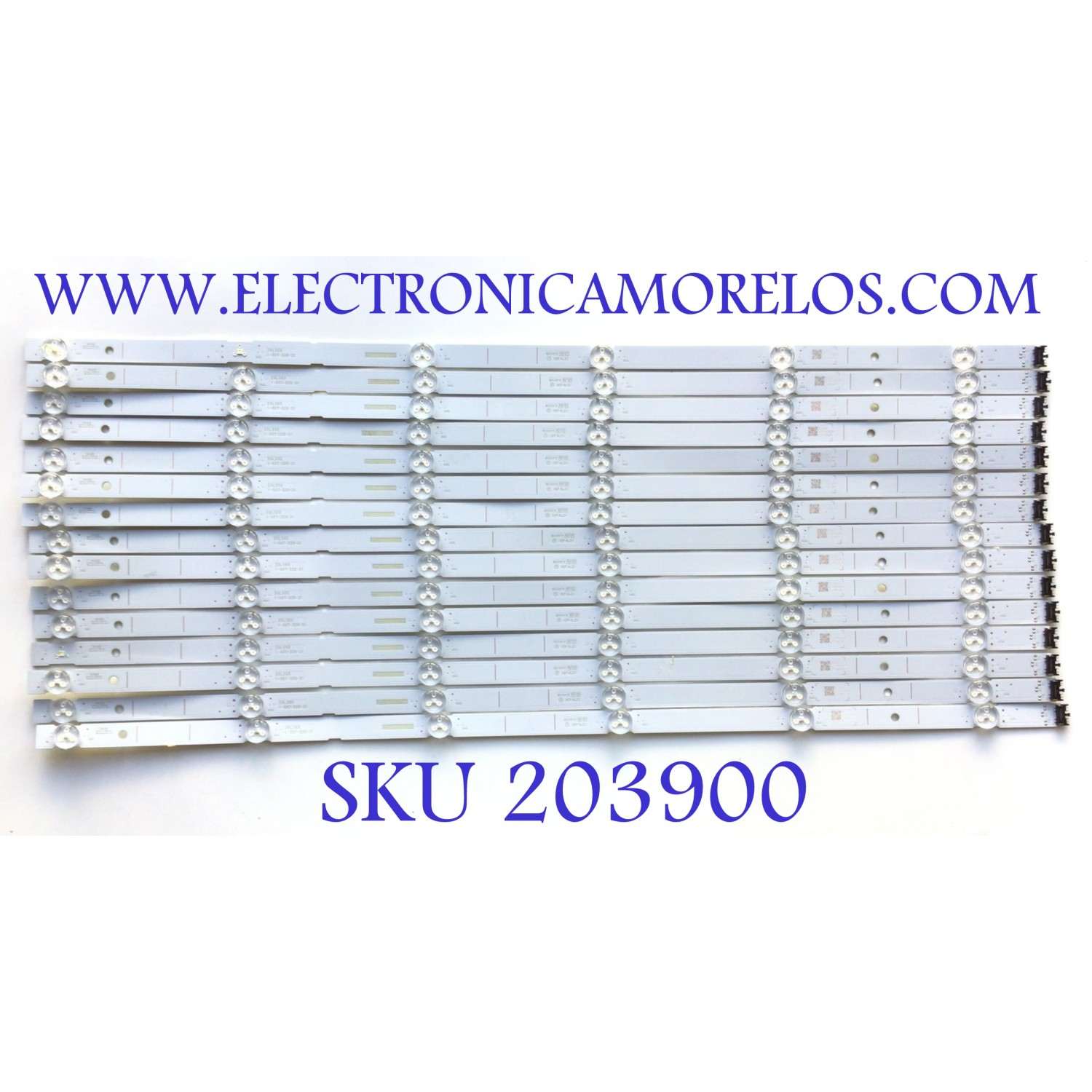 KIT DE LEDS PARA TV SONY ( 15 PZ) ((KIT INCOMPLETO, ORIGINALMENTE CONSTA DE 16PZ) ) / NUMERO DE PARTE 1-007-328-21 / 20LS65 / 2242 / VC1013CF / L105601 / MODELO XBR-65X900H / XBR65X900H
