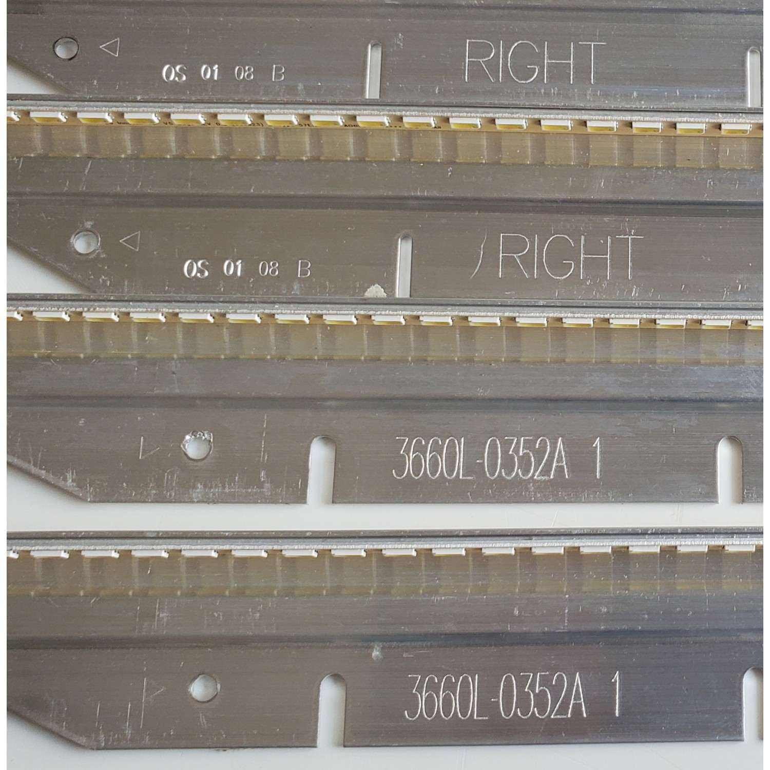 KIT DE LED'S PARA TV VIZIO ((4 PIEZAS)) / NUMERO DE PARTE 3660L-0352A / 3660L-0353A / LG innotek 42'' V5 Edge REV 0.3 (090923) B-Type 57EA AG0952 / LG innotek 42'' V5 Edge REV 0.3 (090923) A-Type 57EA AG0953 / LC420EUH / LC420EUS / MODELO M420VT LTKNH - Imagen 6